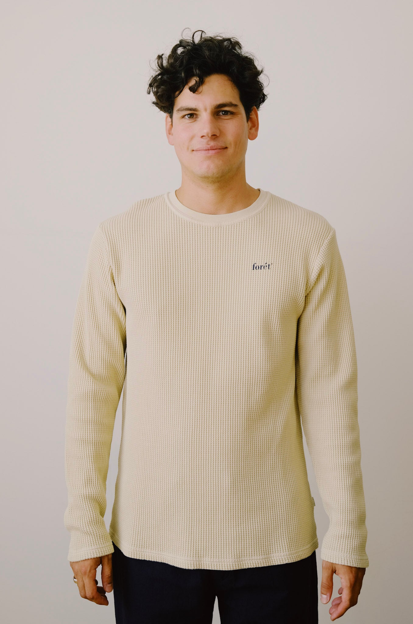 longsleeve - waffle - oat - collab zürich