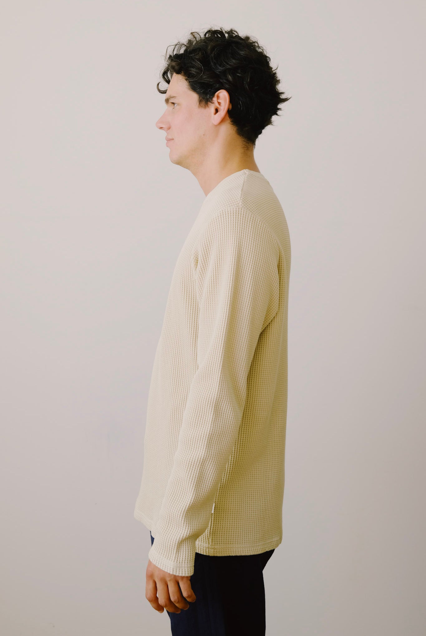 longsleeve - waffle - oat - collab zürich