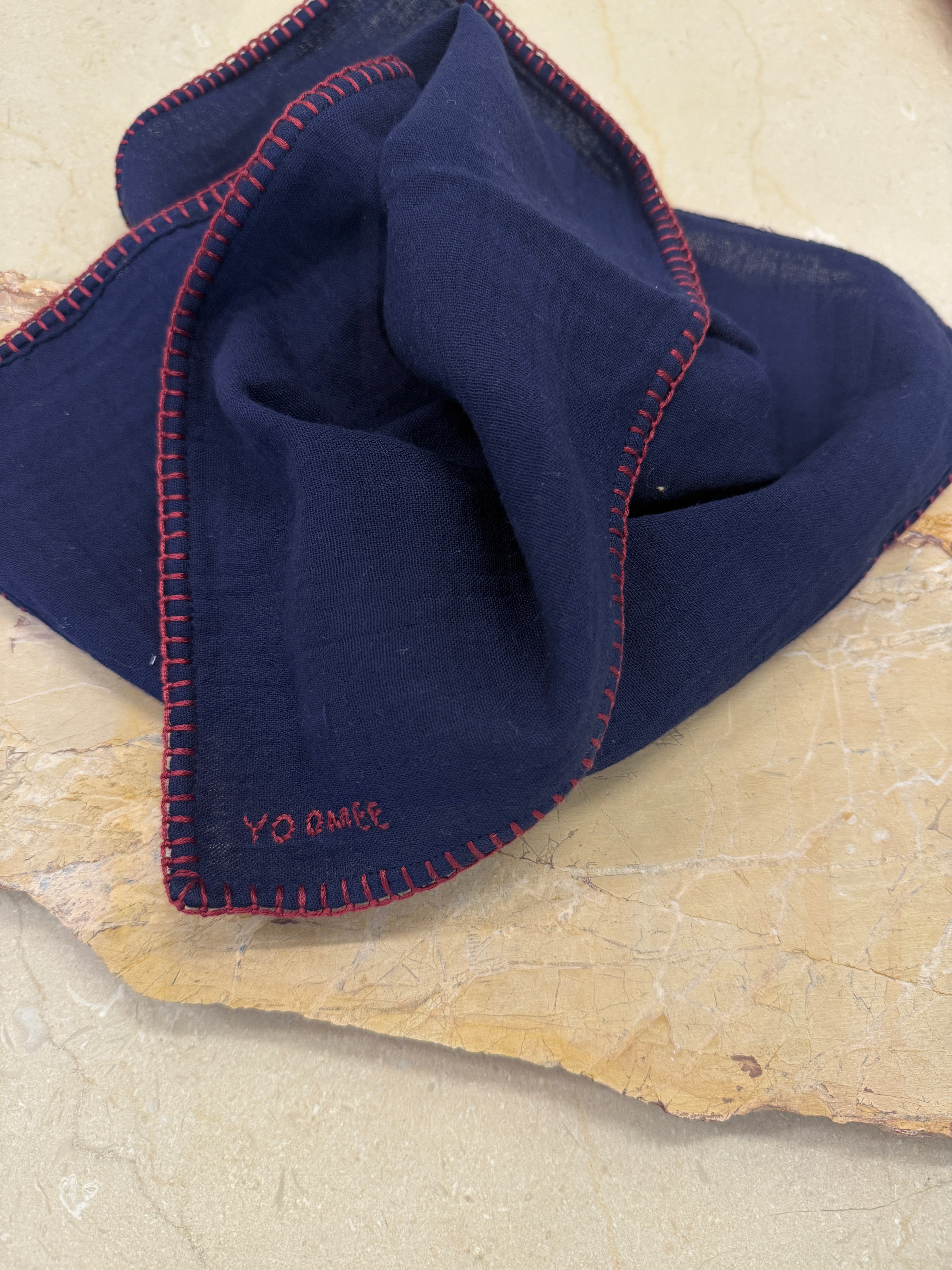 foulard - AZIZA muslin - marine - collab zürich