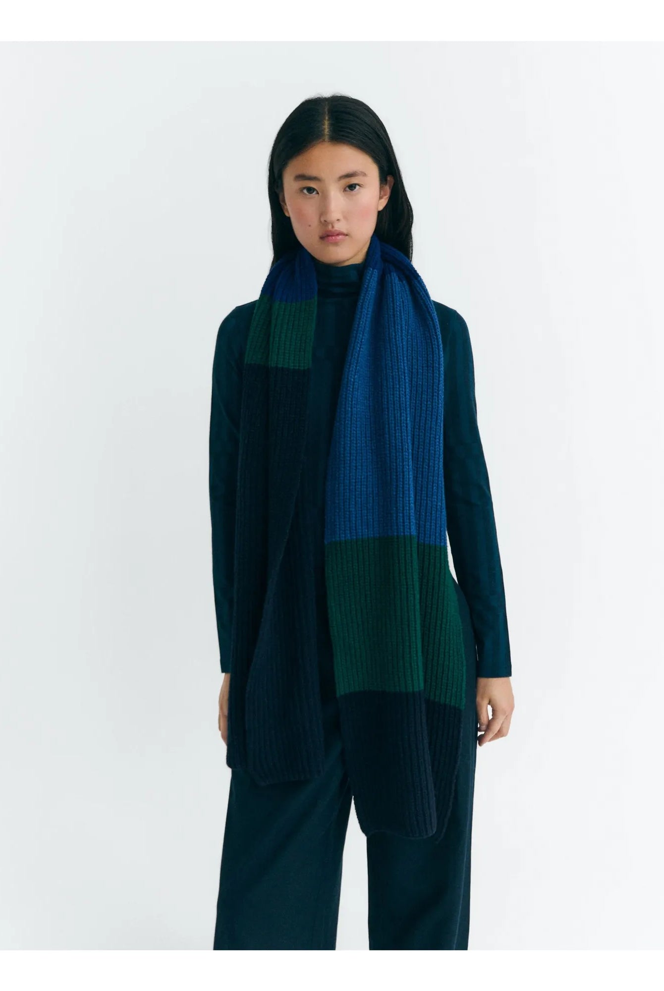 Wool Scarf - Ghede - Moraine - collab zürich