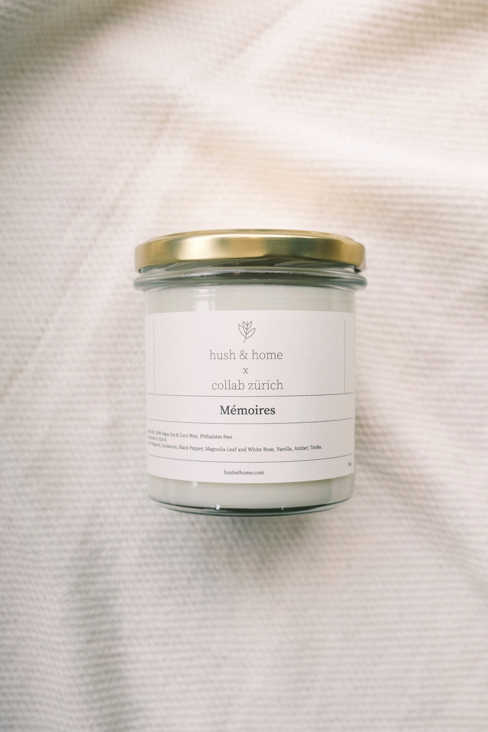 scented candle - mémoires - collab zürich