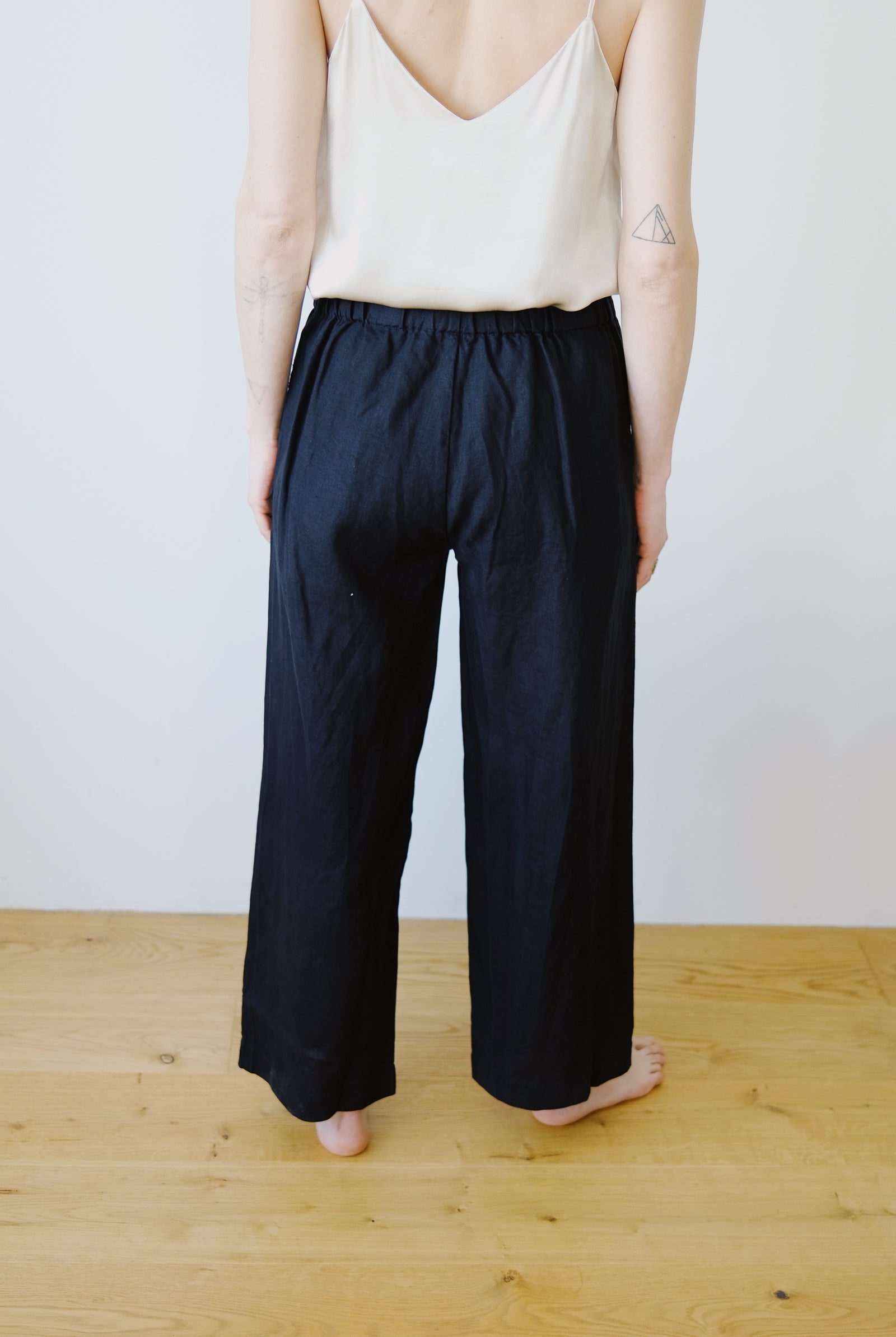 Linen Pants - Beveren - Black - collab zürich