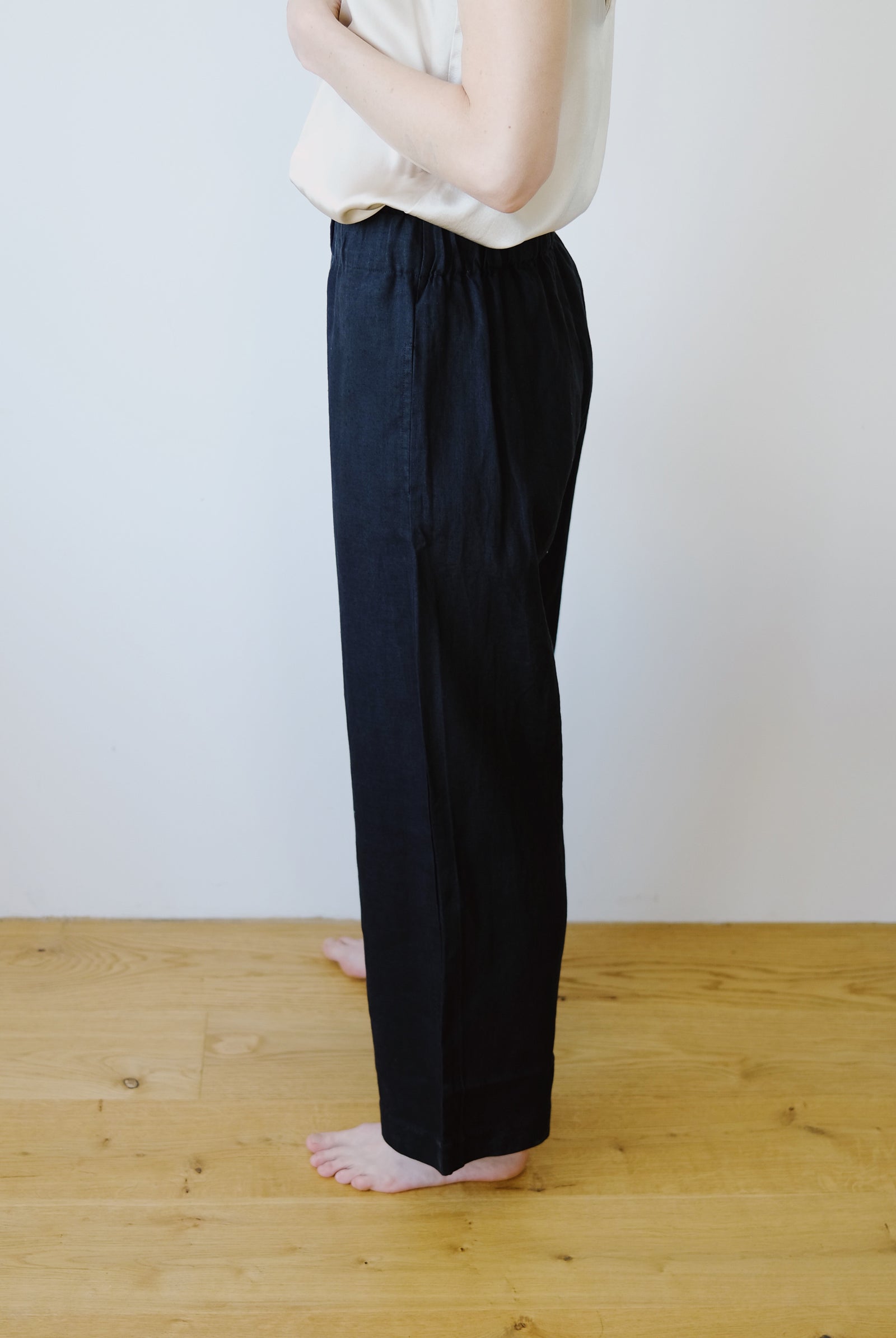 Linen Pants - Beveren - Black - collab zürich