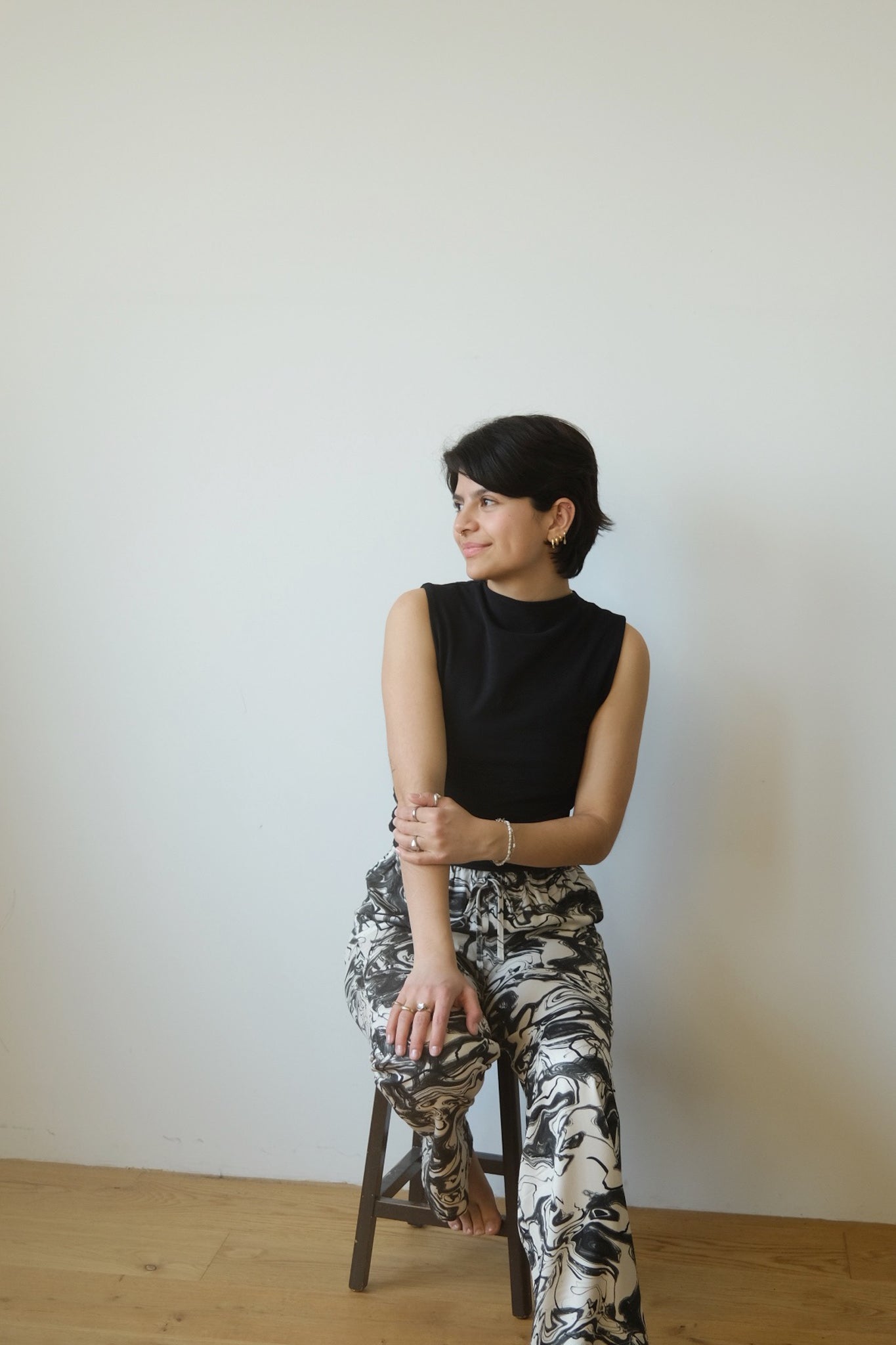 Ruffle Top - Rafo - Black - collab zürich