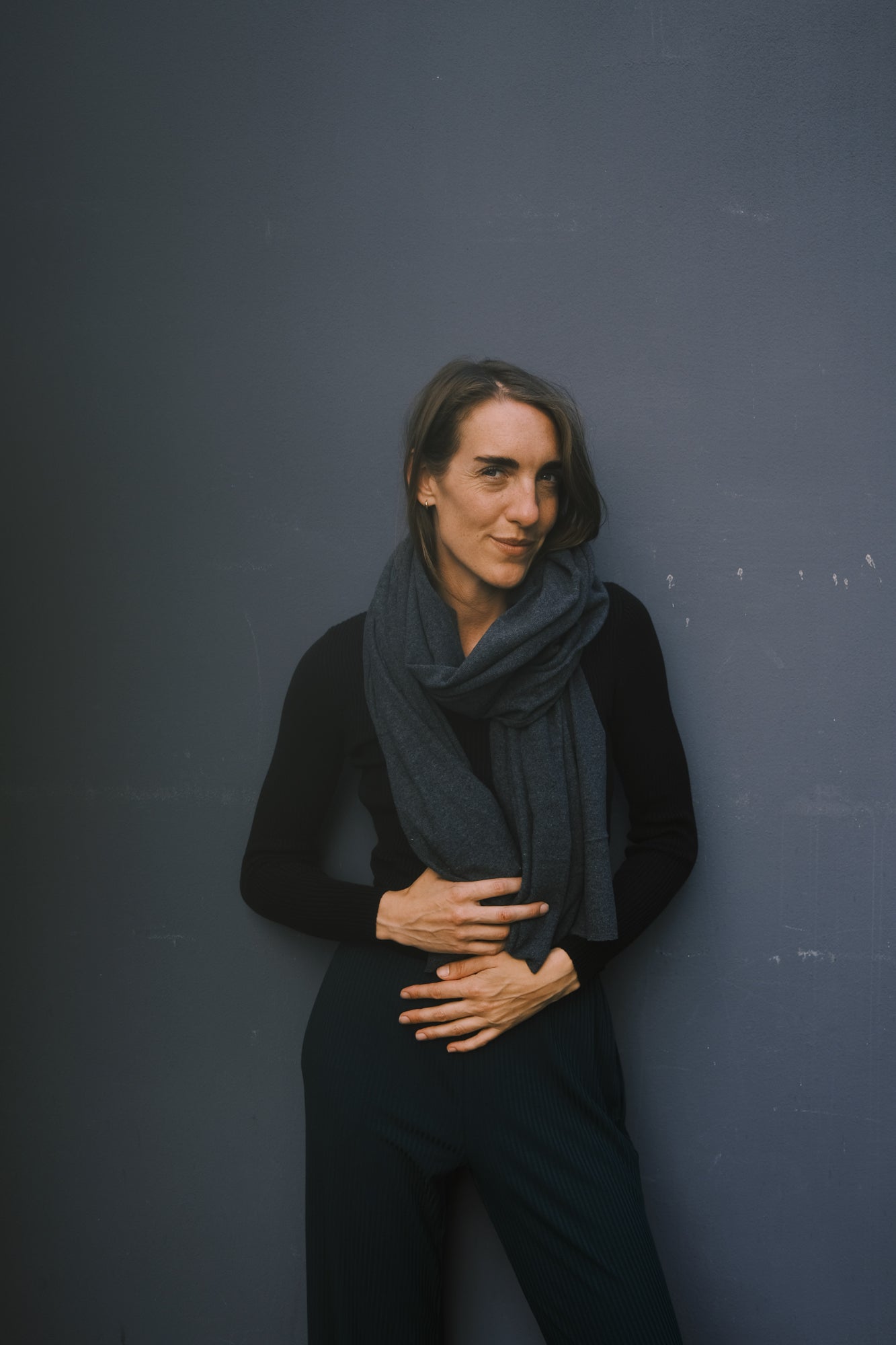 Cotton Scarf - Ross - Dark Grey - collab zürich