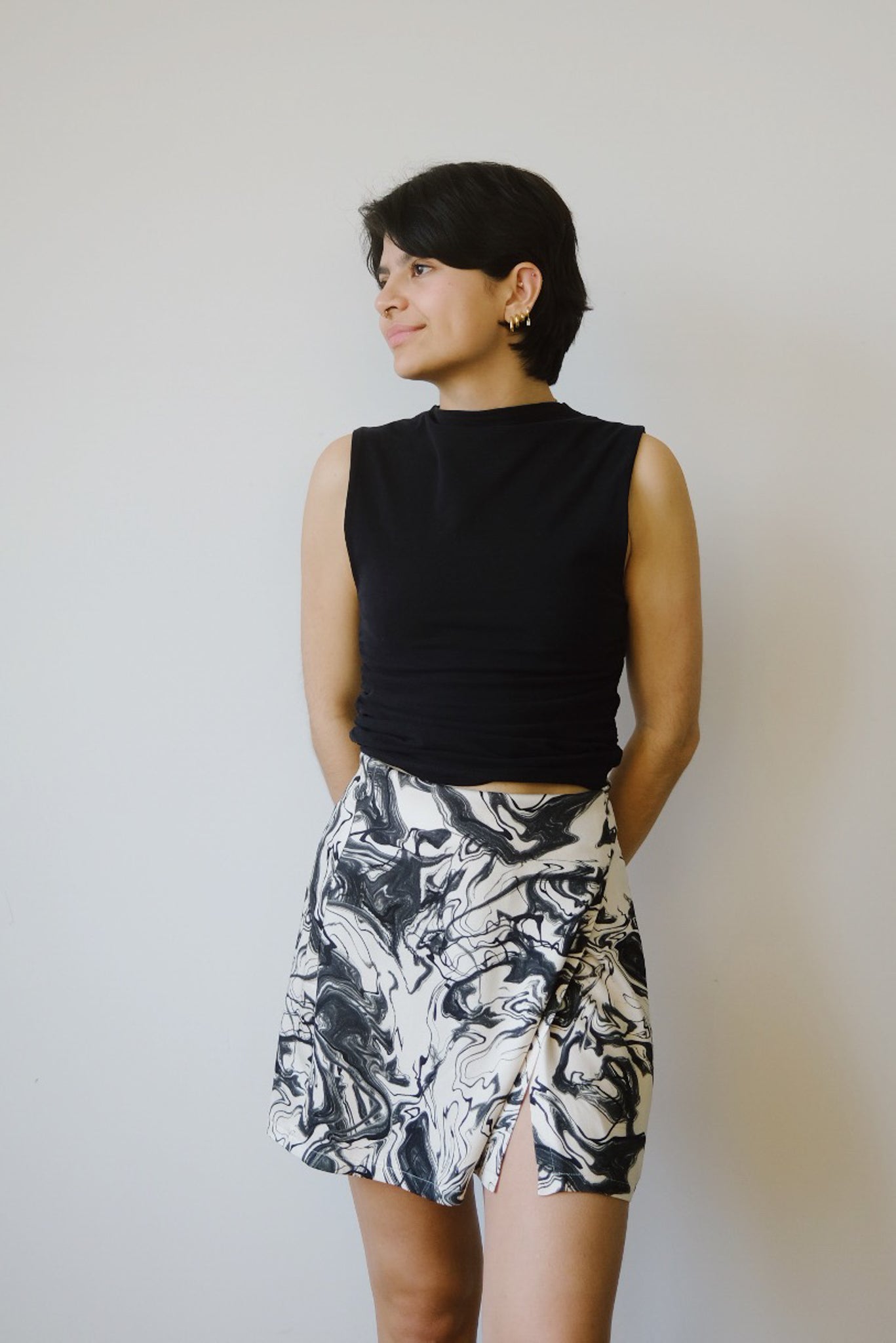 Ruffle Top - Rafo - Black - collab zürich