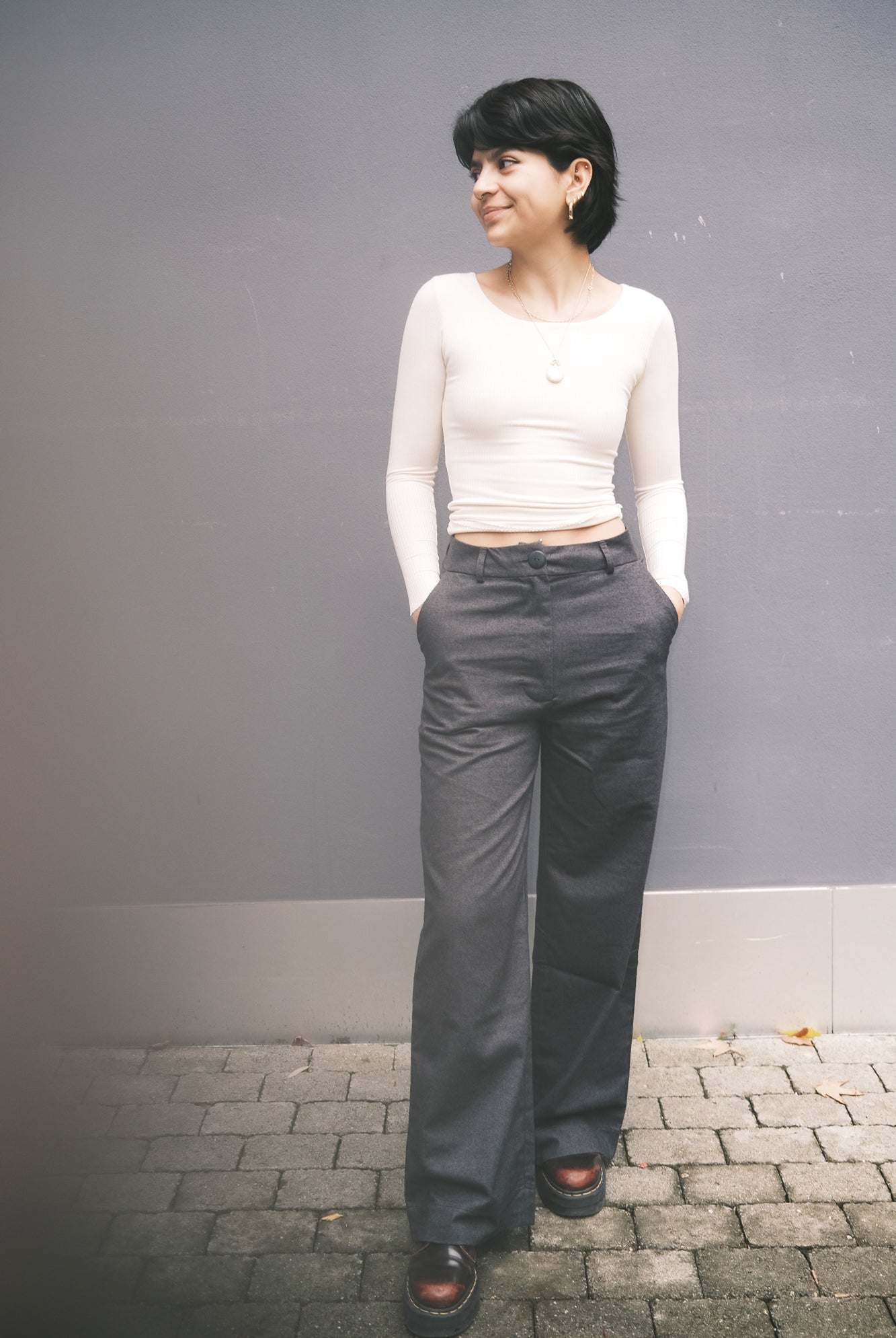 flanell pants - emil - anthracite - collab zürich
