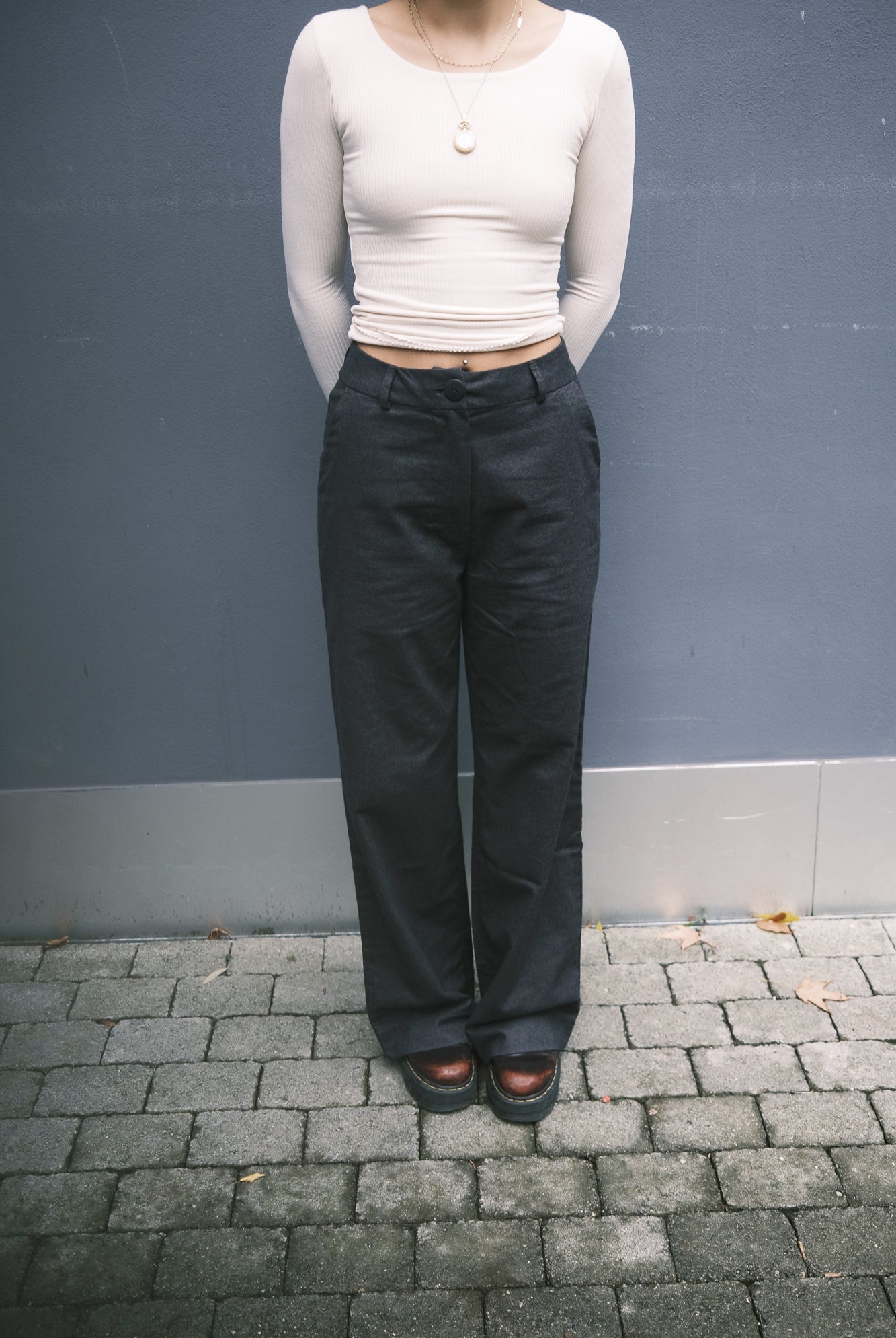 flanell pants - emil - anthracite - collab zürich