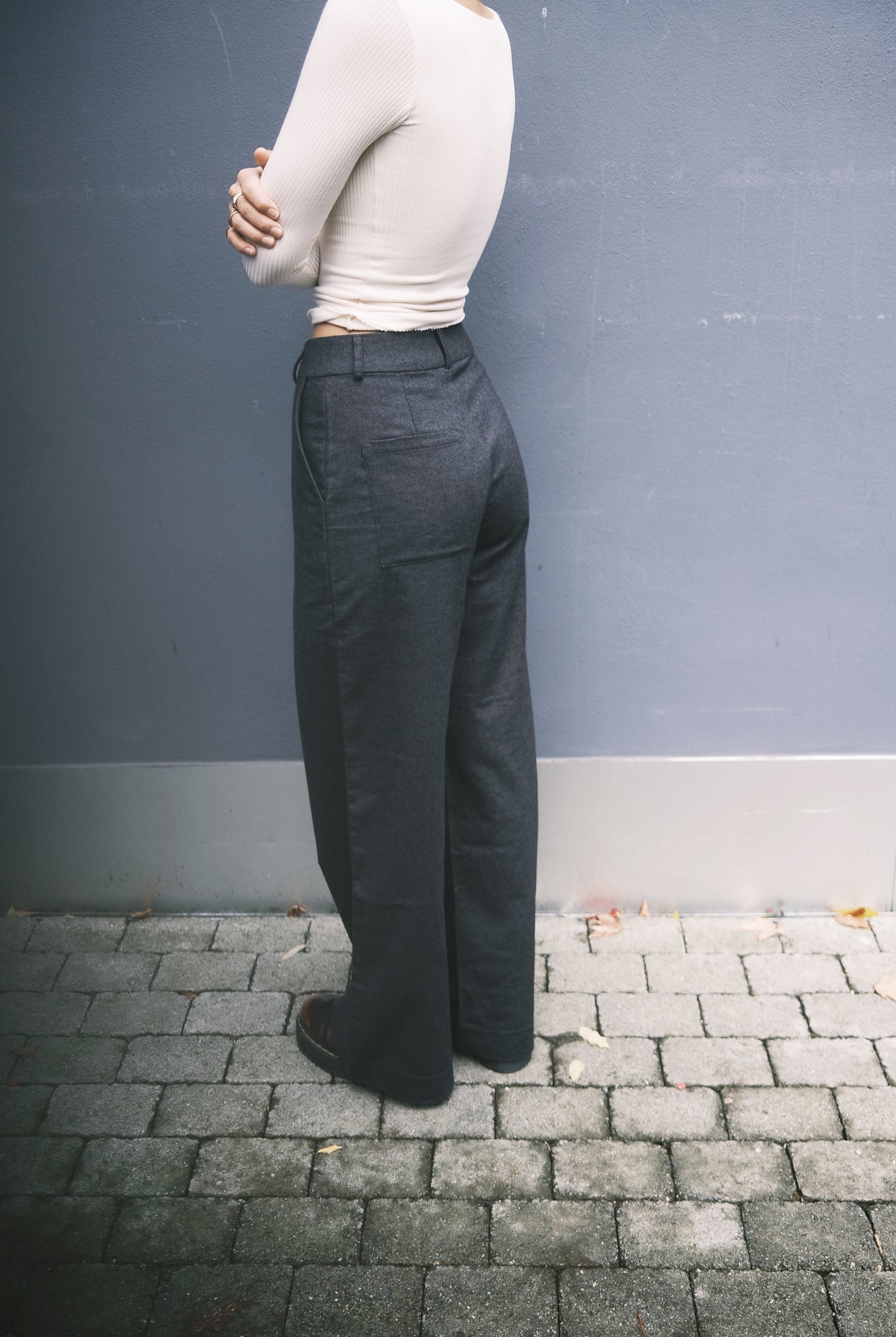 flanell pants - emil - anthracite - collab zürich