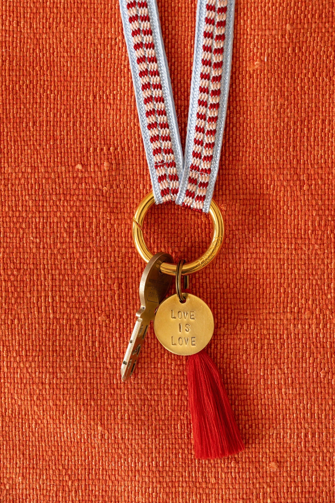 Keychain Band Mini - ZAHRA - Blush & Blue - collab zürich