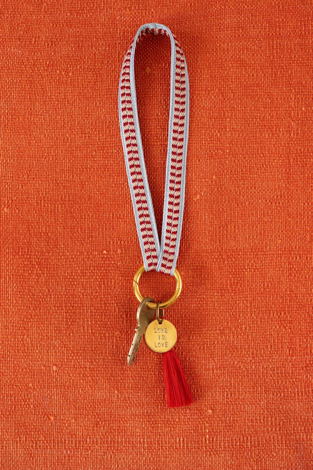 Keychain Band Mini - ZAHRA - Blush & Blue - collab zürich