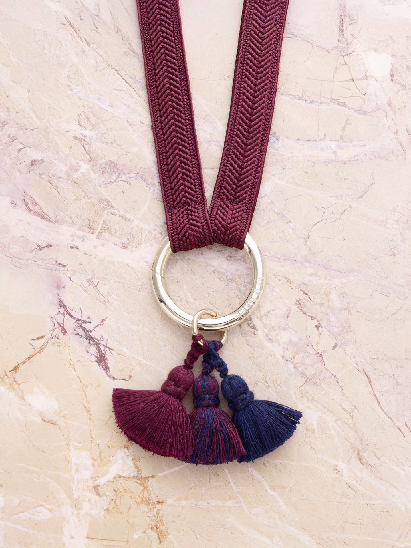 Tassel Trio - SHOUSHA - Bordeaux, marine, blood moon - collab zürich