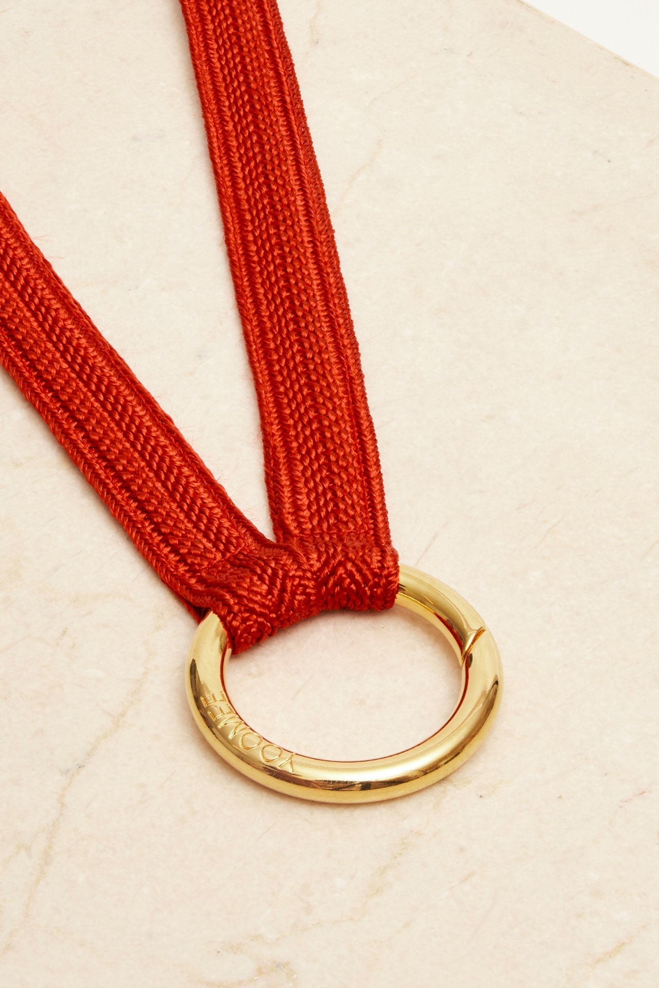keychain band - ZAHRA mini - scarlet red - collab zürich