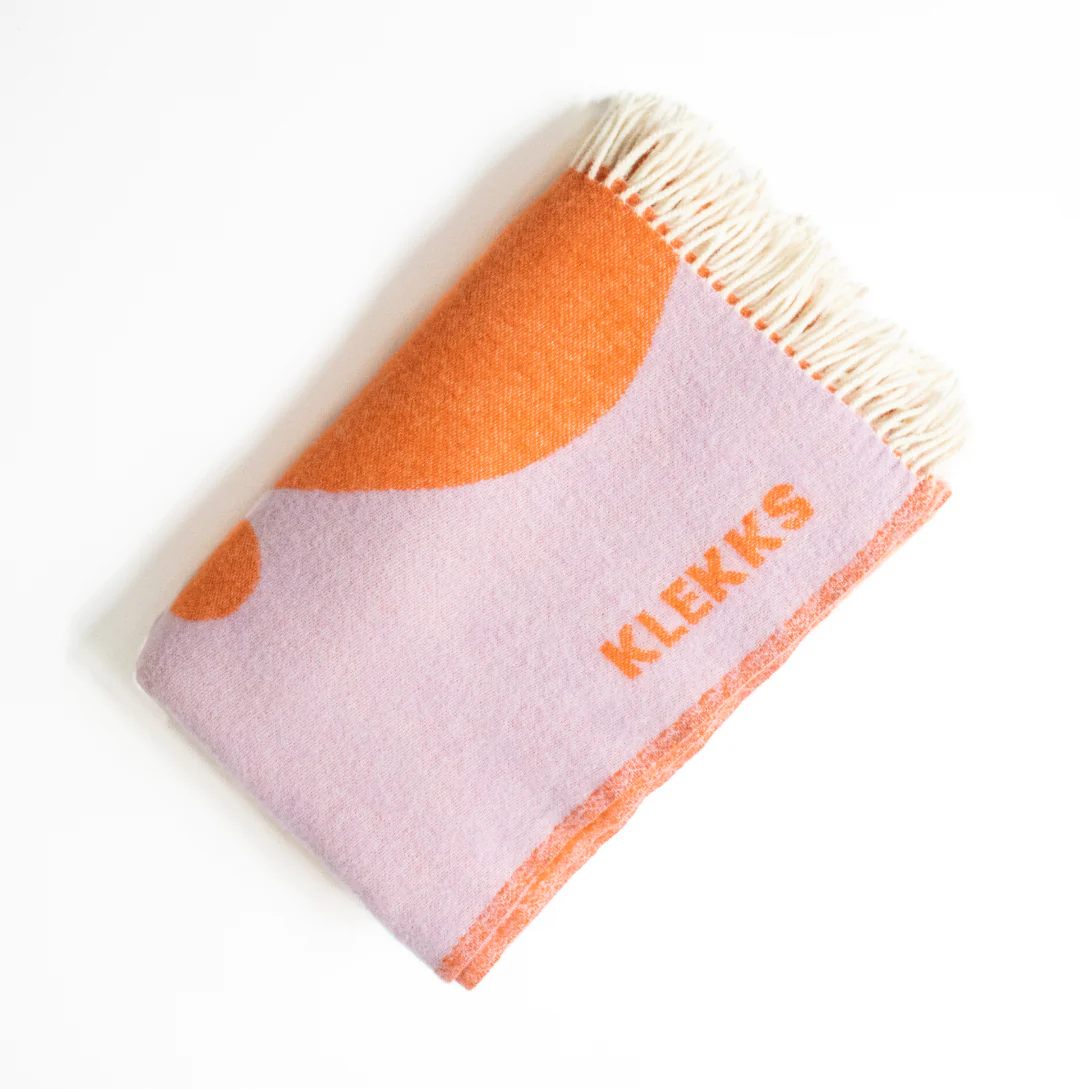 Wool Blanket - no8 - Orange Purple - collab zürich