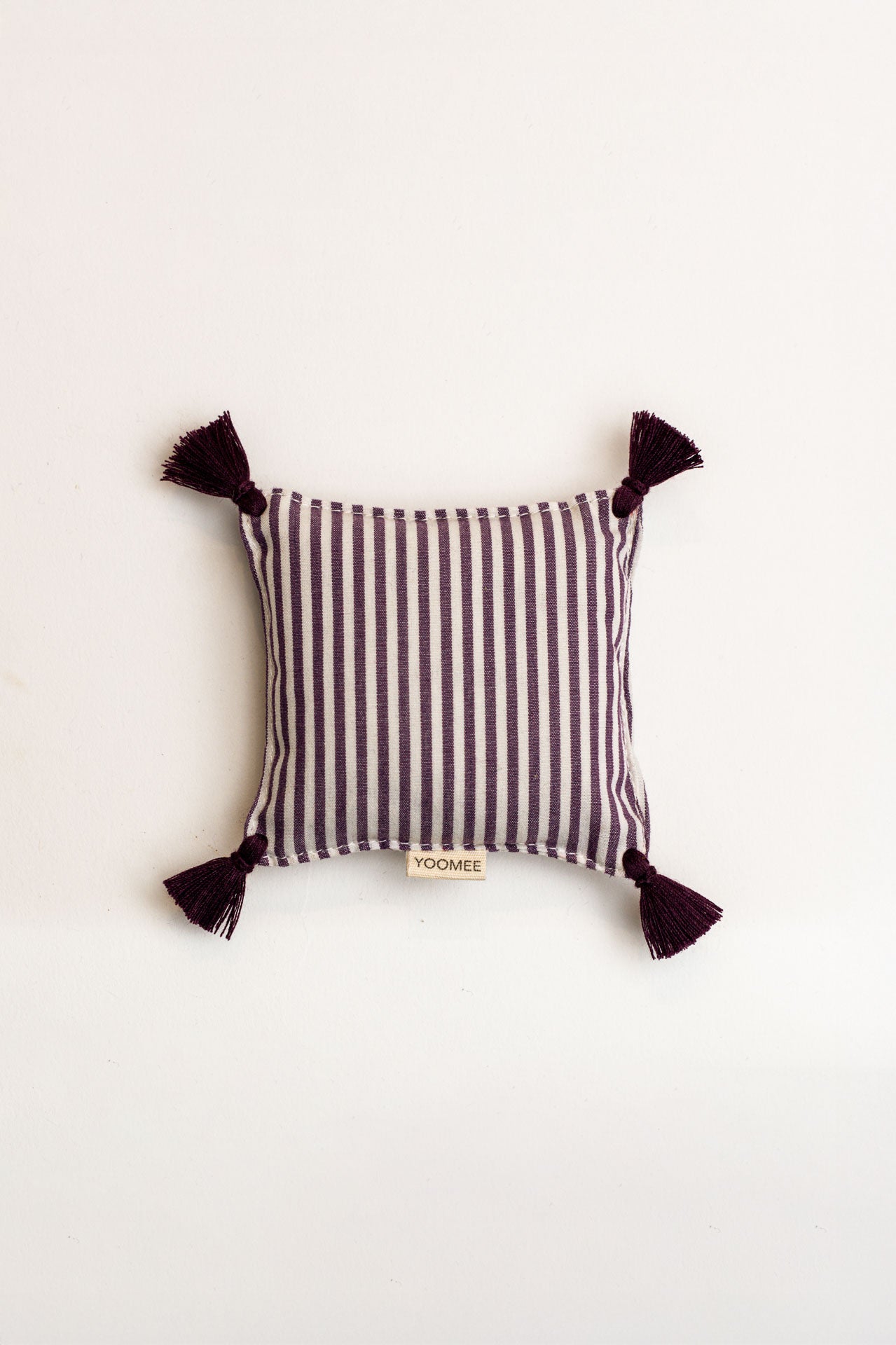 lavender bag - ZAKIA stripes - bordeaux/white - collab zürich