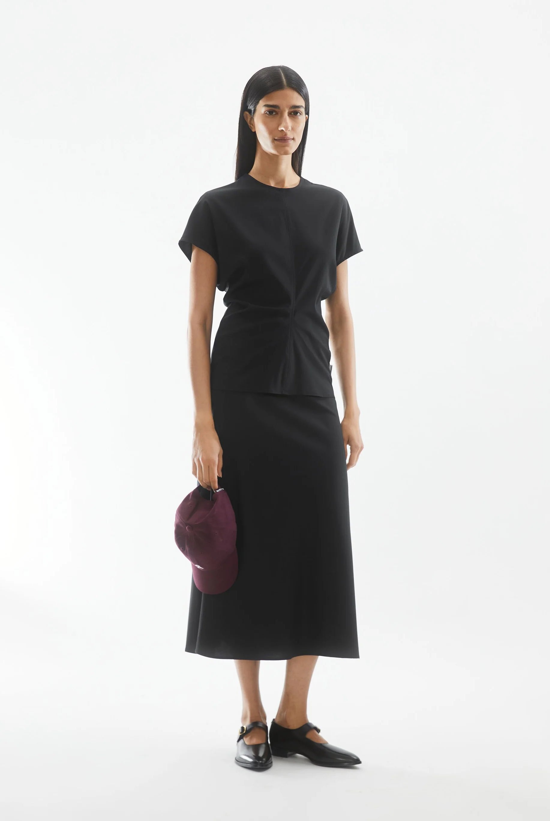 Satin Slip-Skirt - Lenovaa - Black - collab zürich