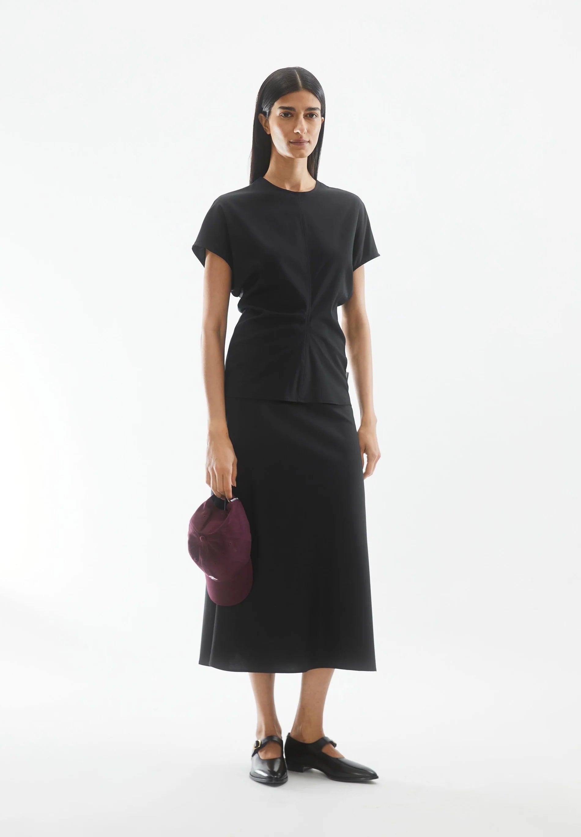 Satin Slip-Skirt - Lenovaa - Black - collab zürich