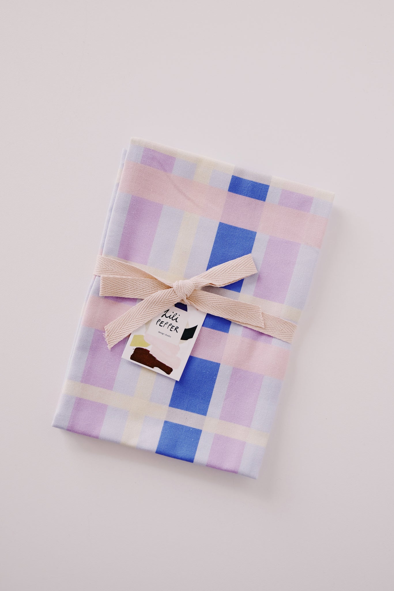 kitchen towel - multi check - collab zürich