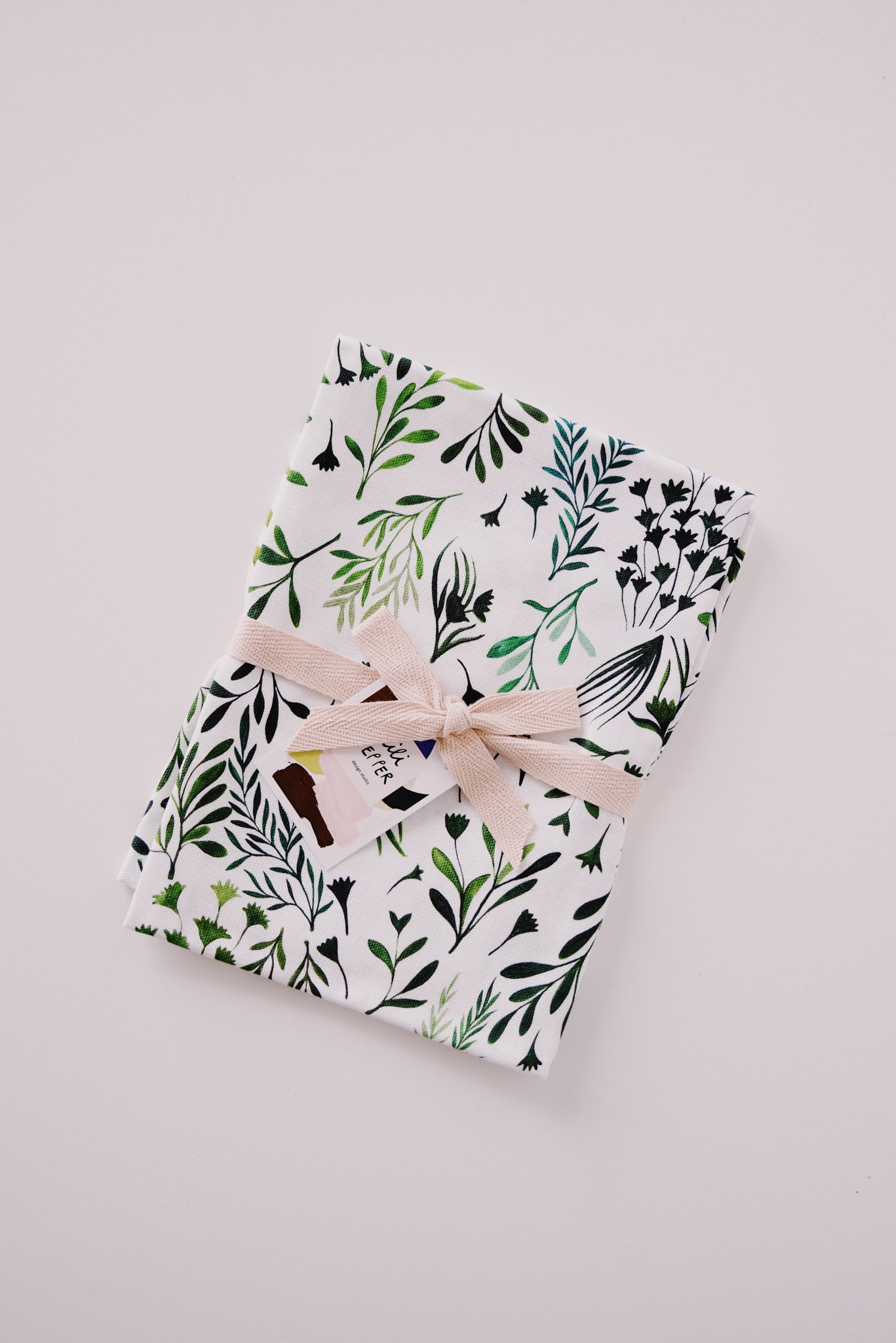 kitchen towel - my green leaves - collab zürich