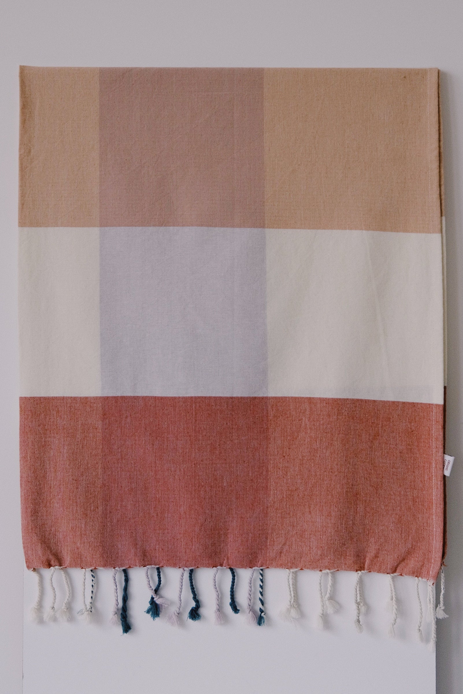 hammam towel - blue / green / yellow - collab zürich