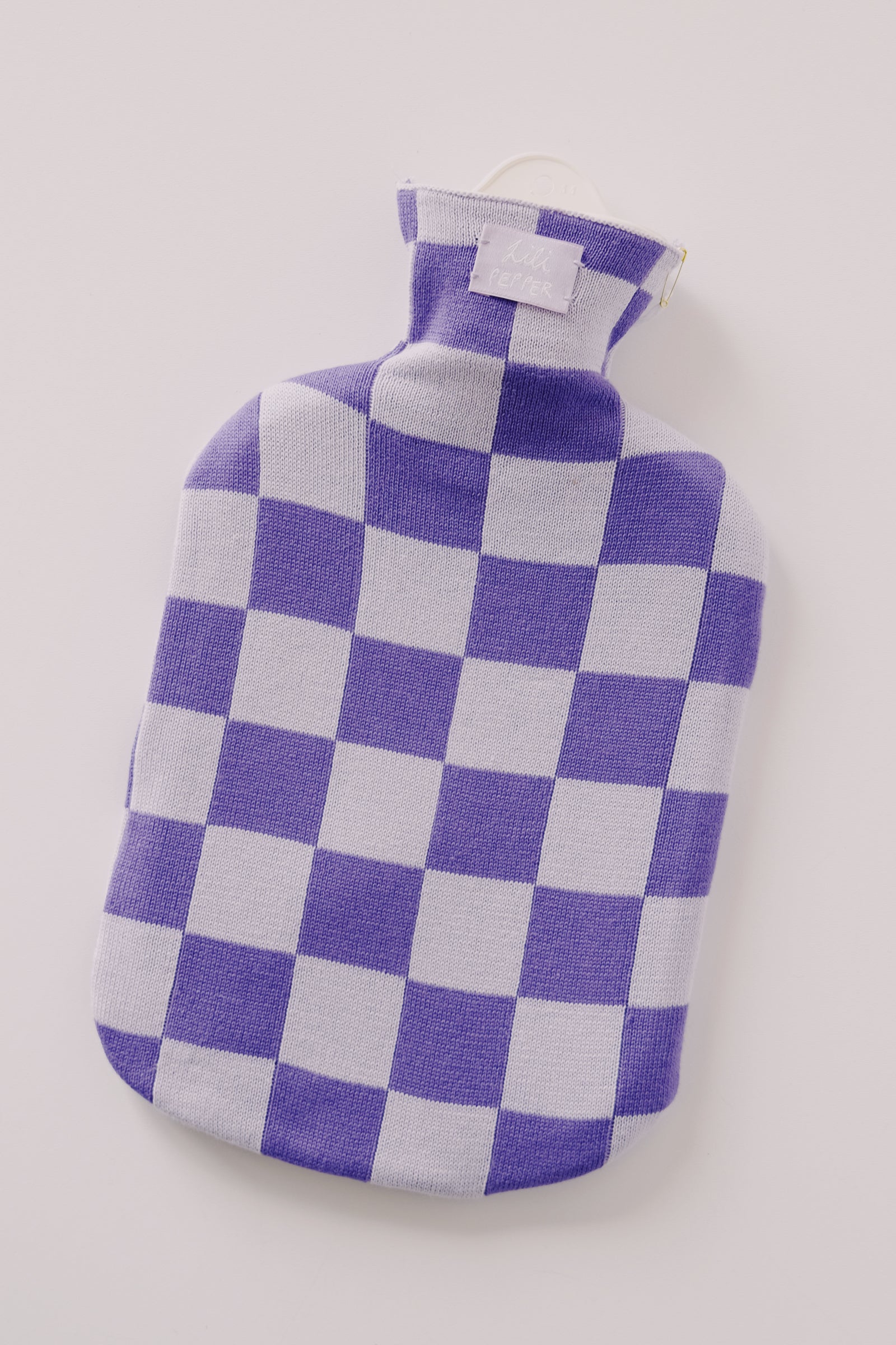 hot water bottle - checkered - collab zürich