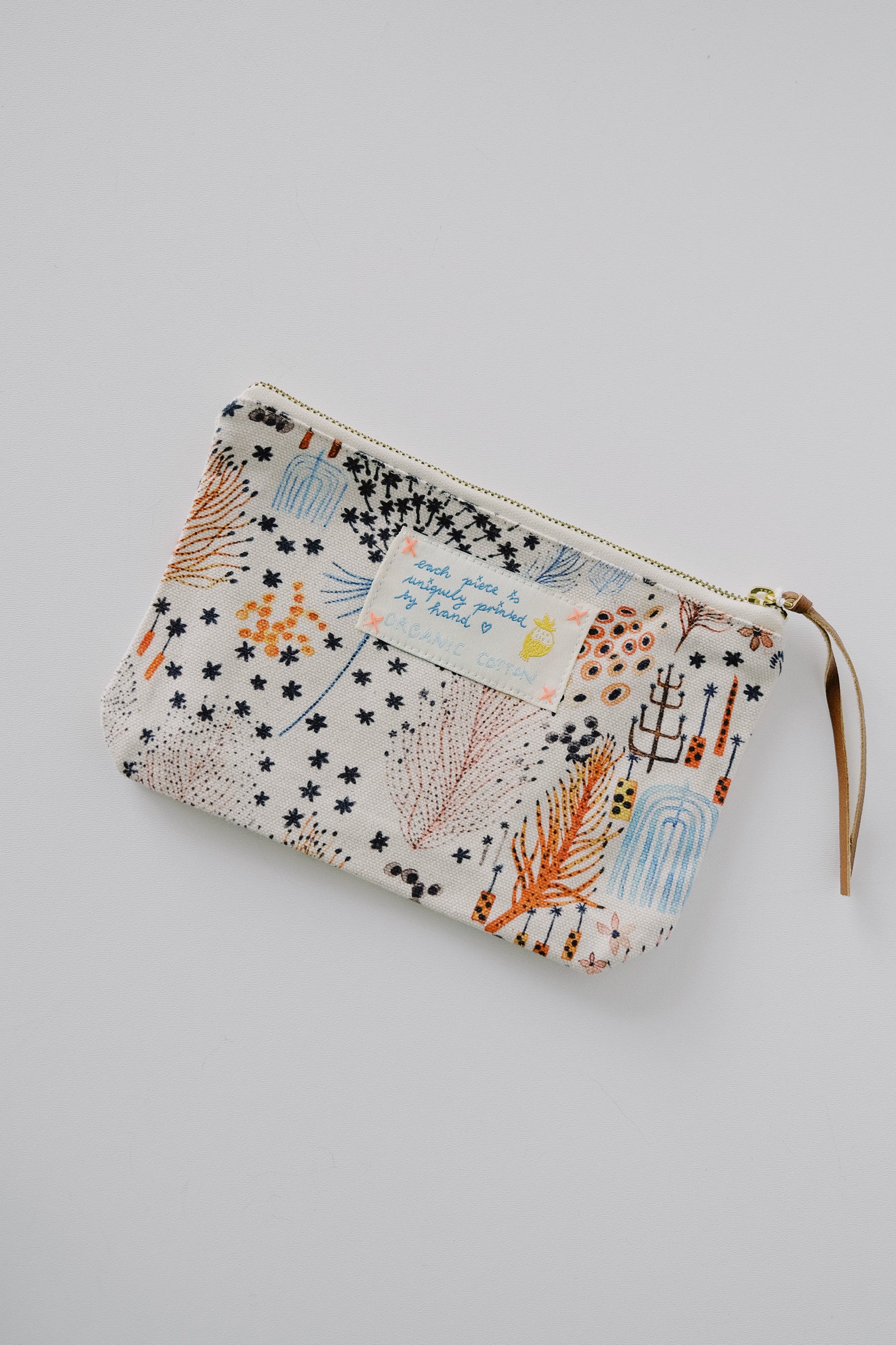 pouch - my mini fern - organic cotton - collab zürich