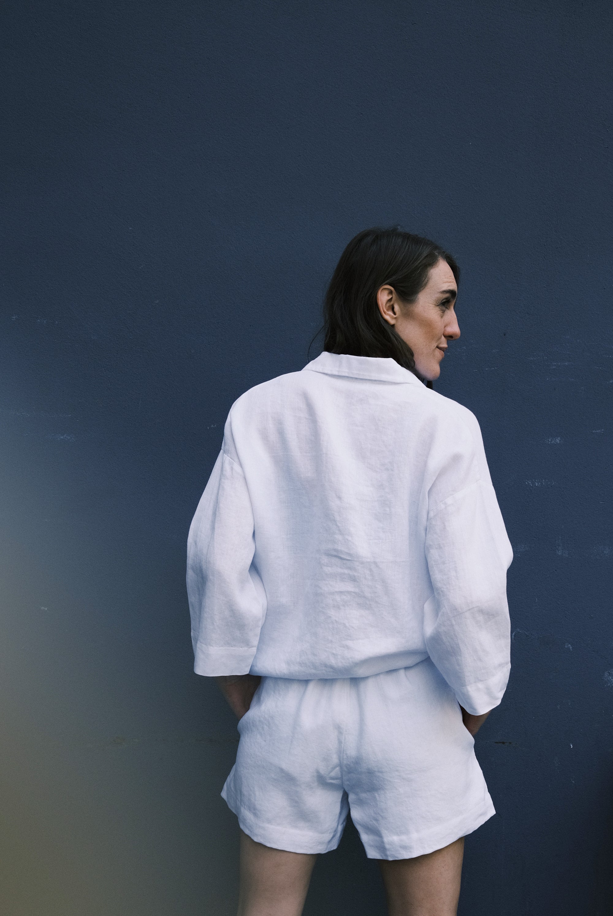 linen shirt - mons - white - collab zürich