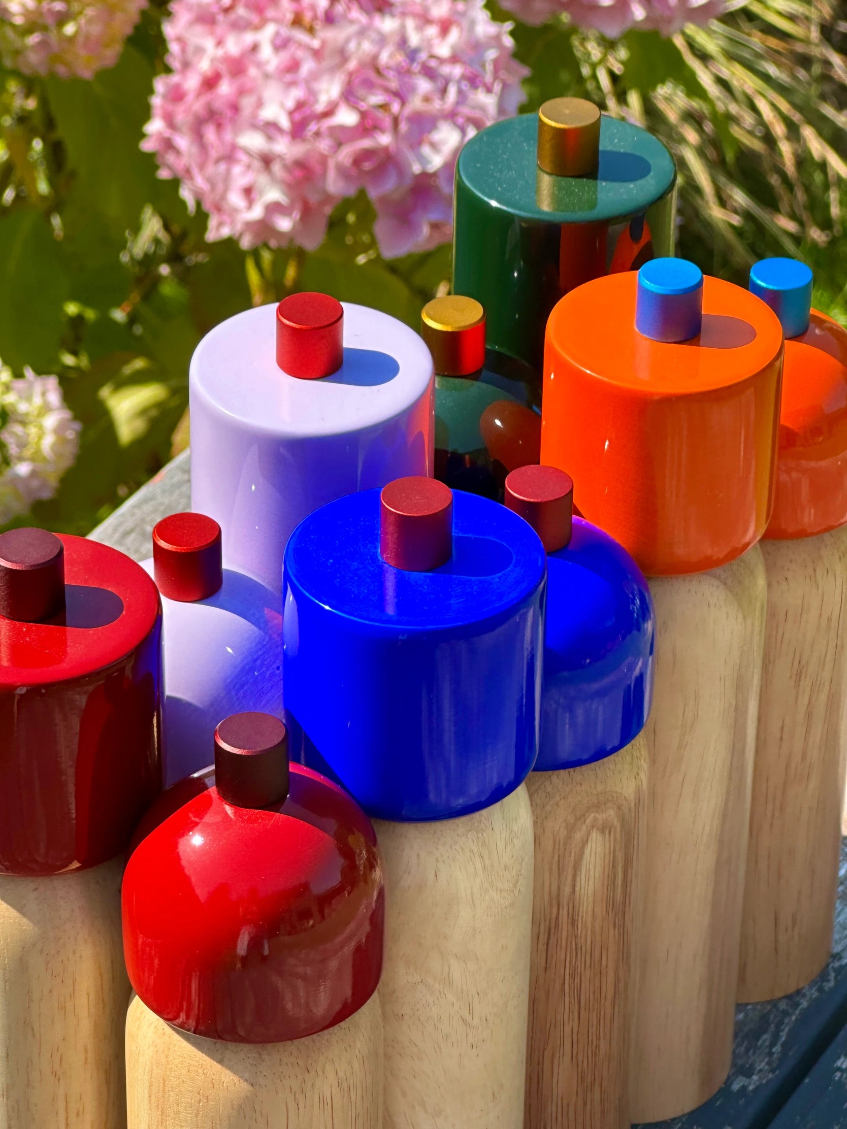 Salt / Pepper Grinder - Blue & Red - collab zürich