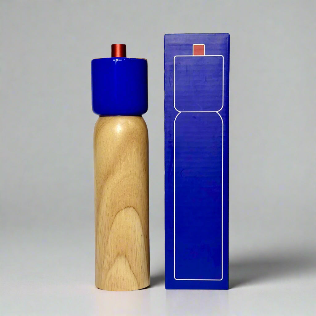 Salt / Pepper Grinder - Blue & Red - collab zürich