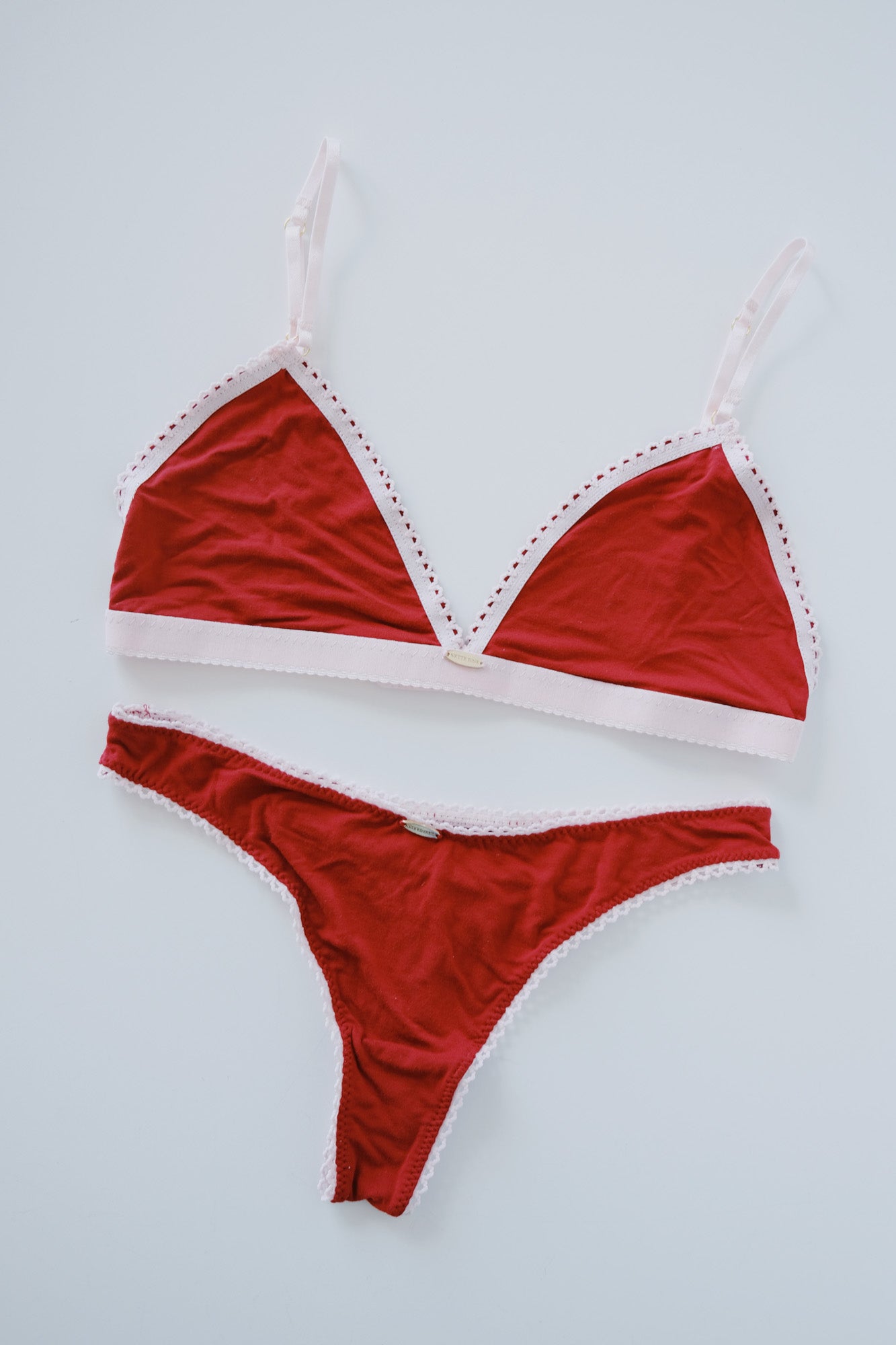 Bamboo Underwear - Thong - Red / Pink - collab zürich