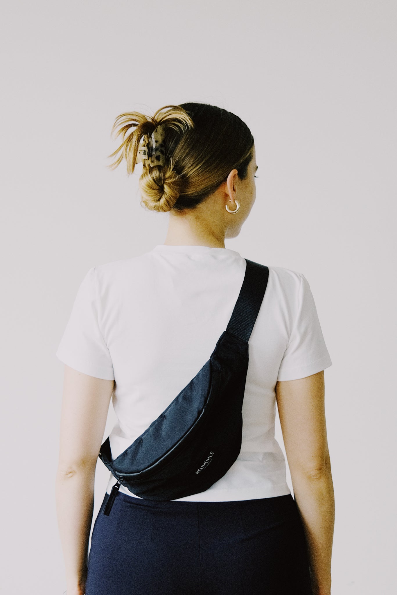 belt bag - net bag - black coal - collab zürich