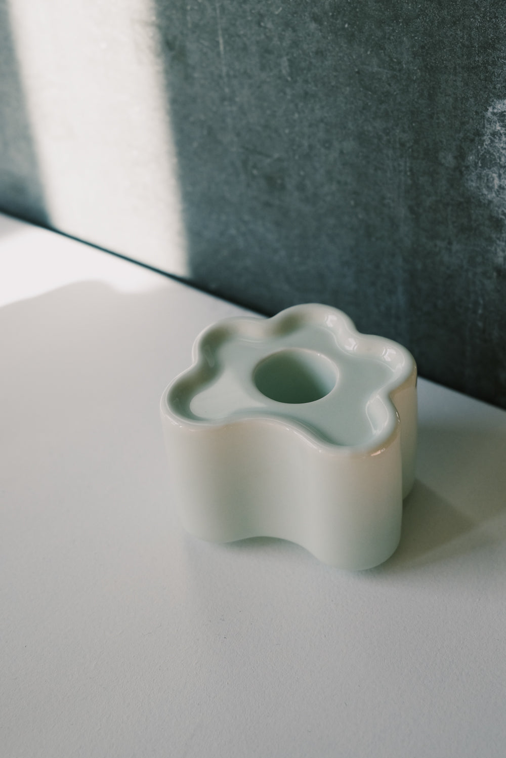 Candle Holder - Flora Small - Mint - collab zürich