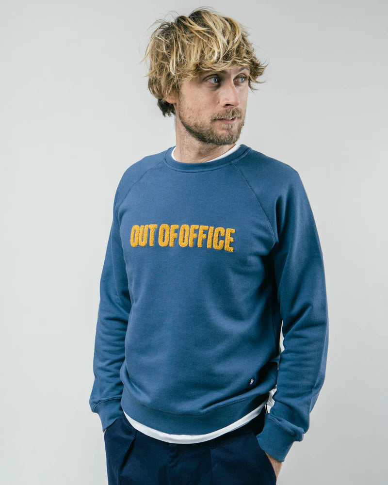 sweatshirt - out of office - blue - collab zürich