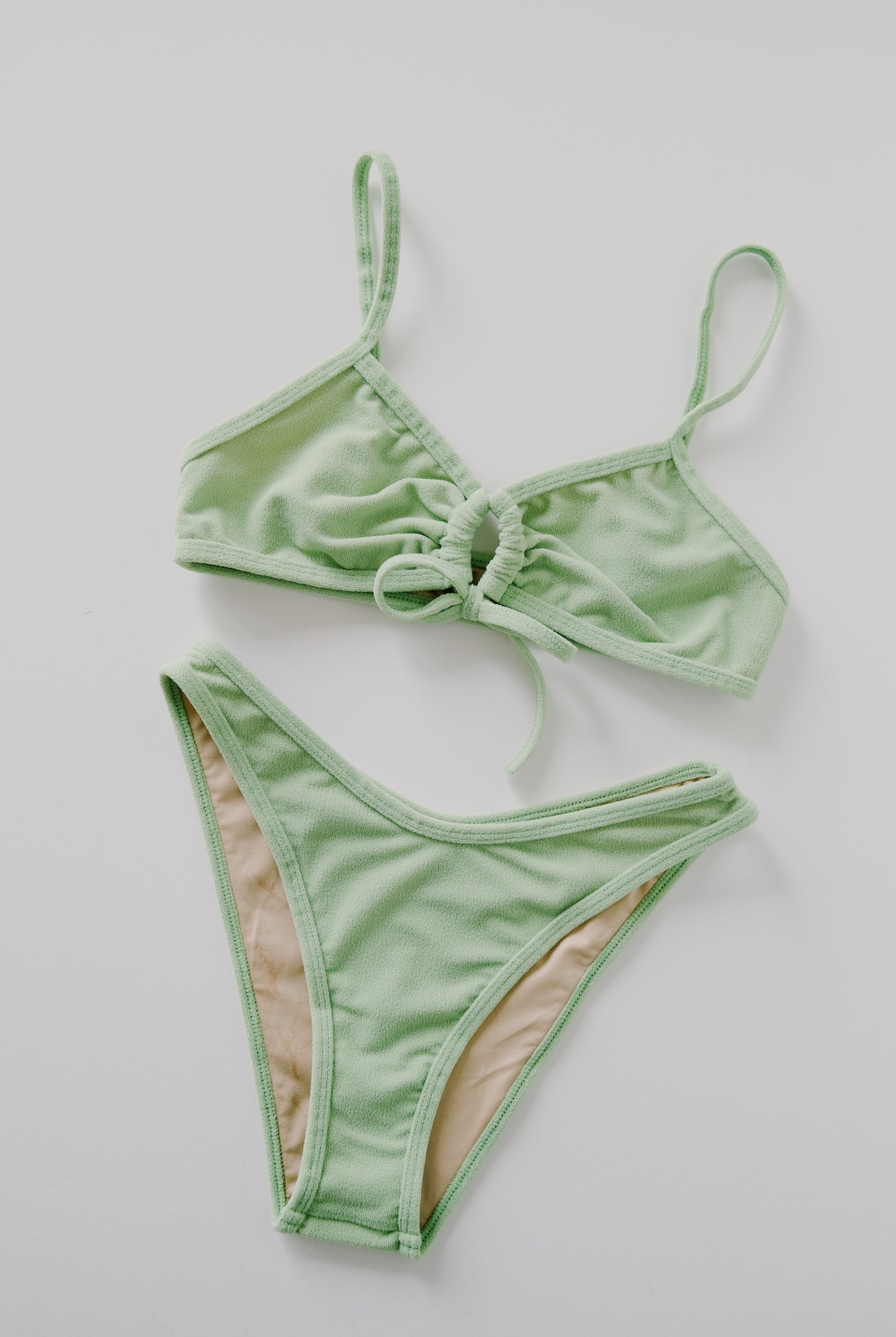 Bikini Top - Joran - Linden Green Terry - collab zürich
