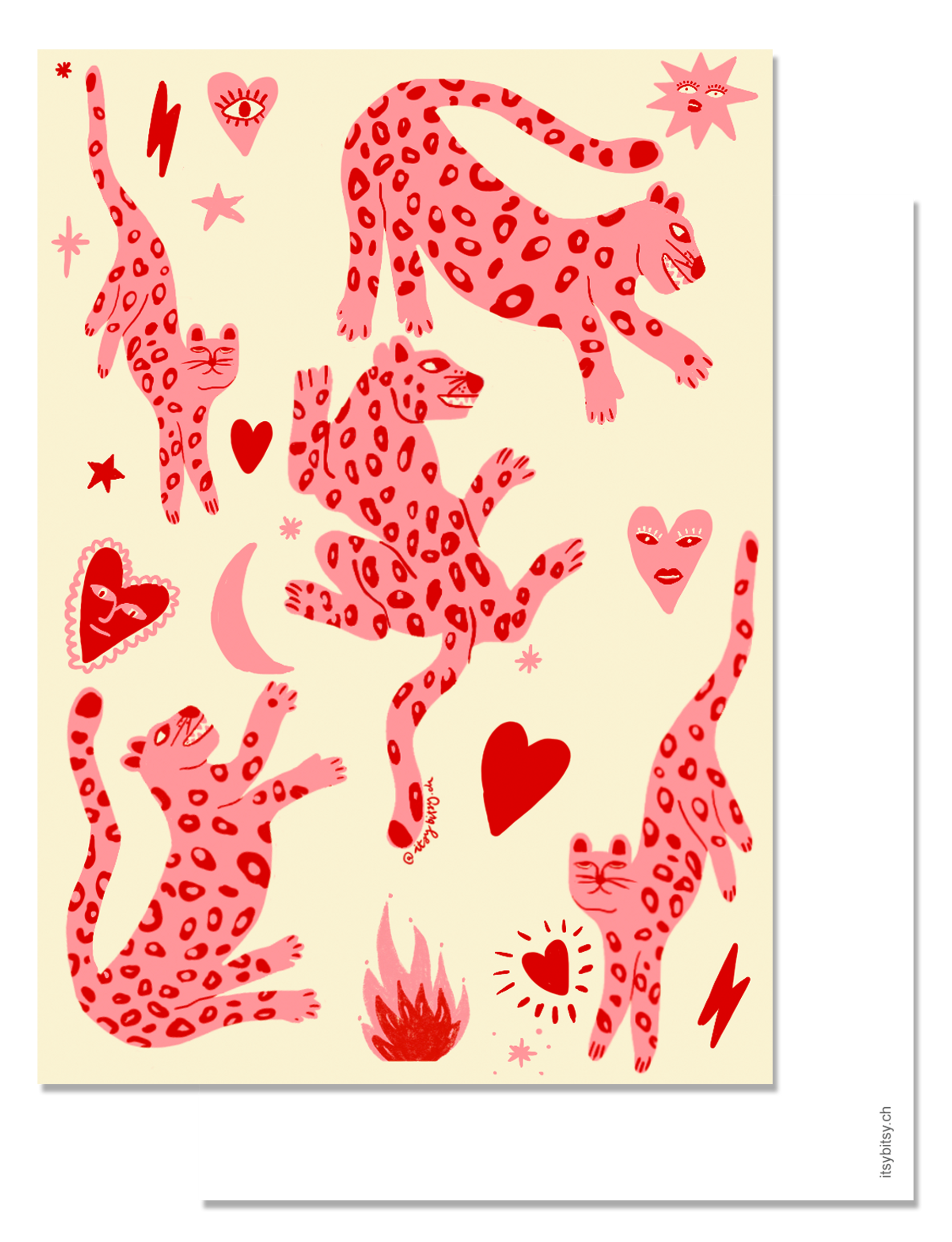 postcard - panthera - collab zürich