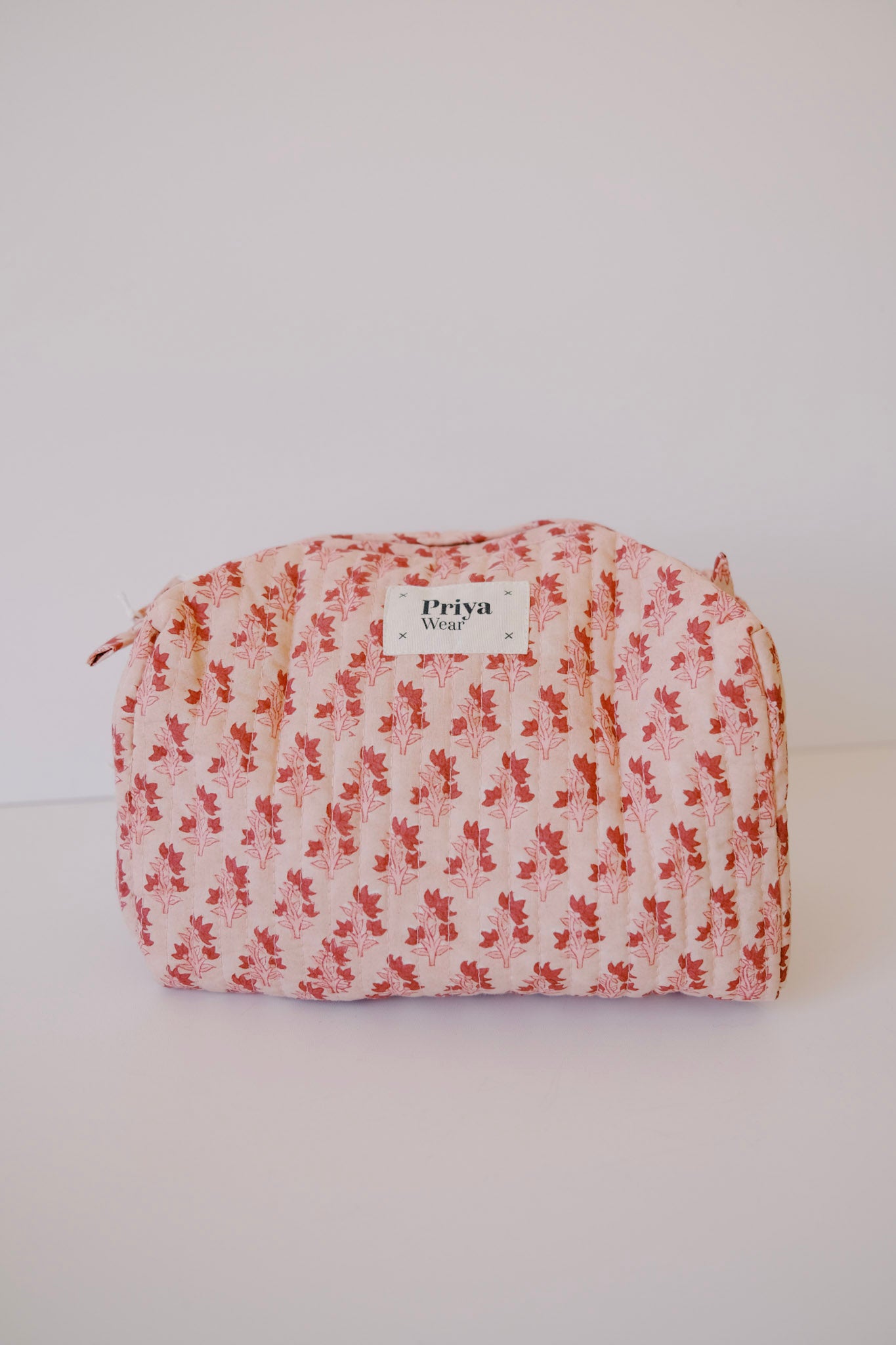 beauty bag - organic cotton - pink - collab zürich