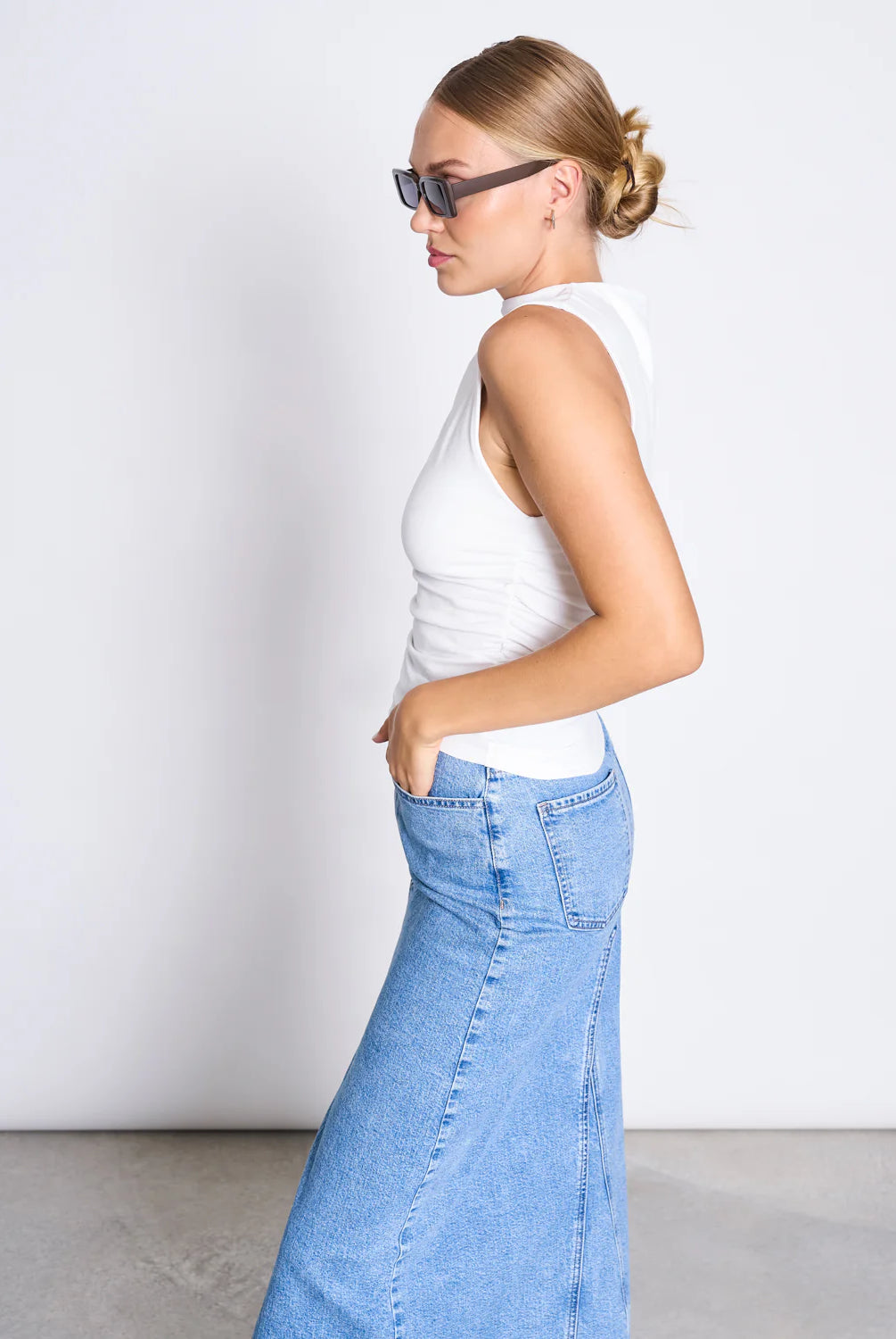 Ruffle Top - Rafo - White - collab zürich