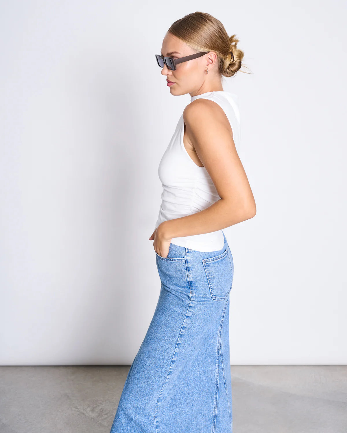 Ruffle Top - Rafo - White - collab zürich