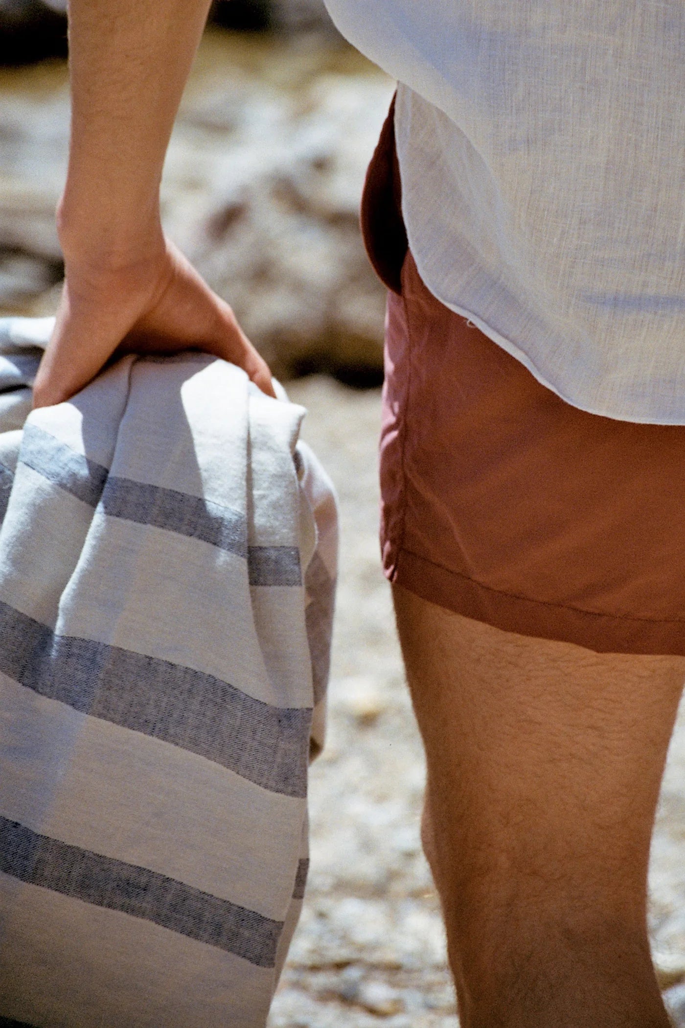 swim shorts - rosso veneziano - collab zürich