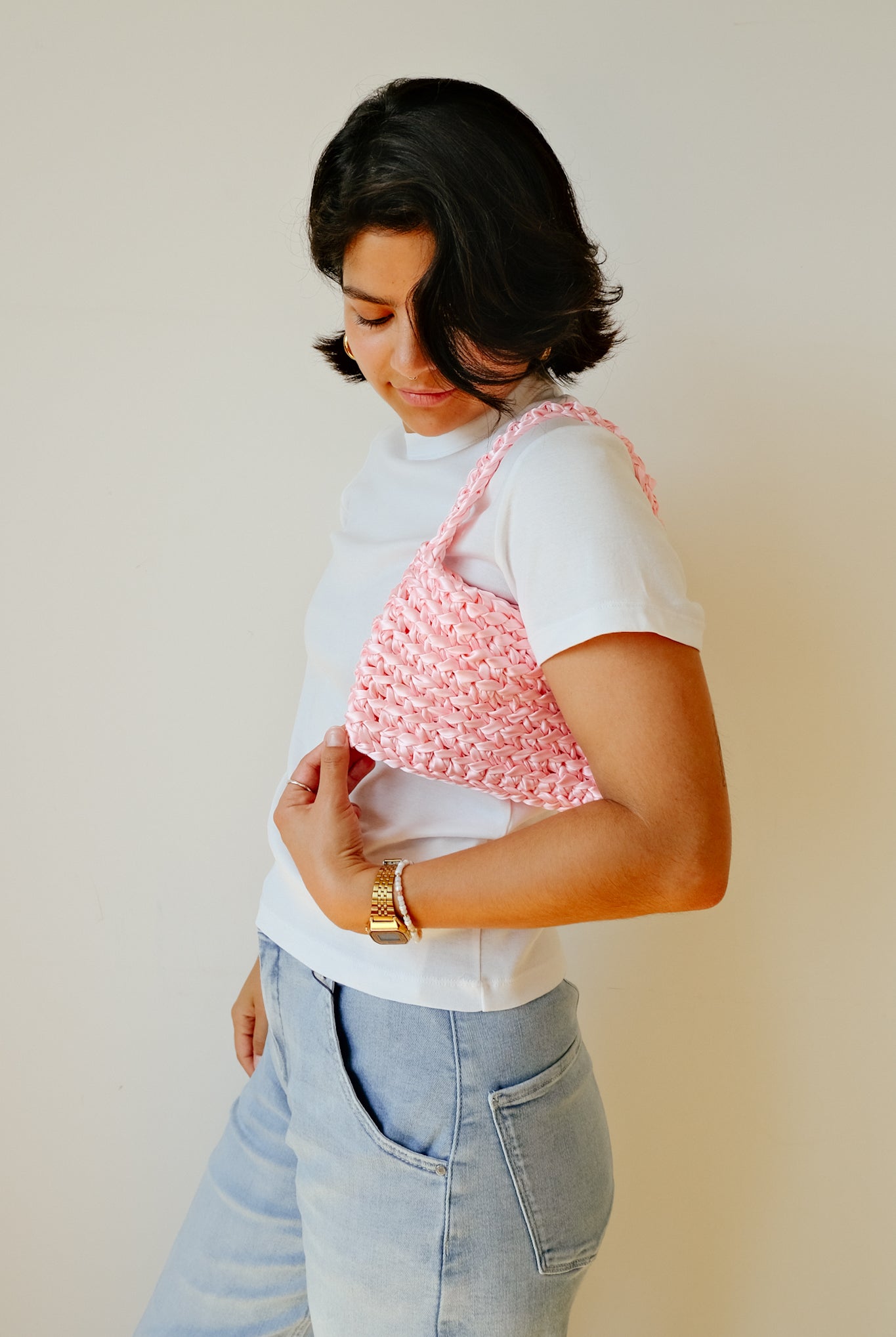 crochet bag - bling mini - collab zürich
