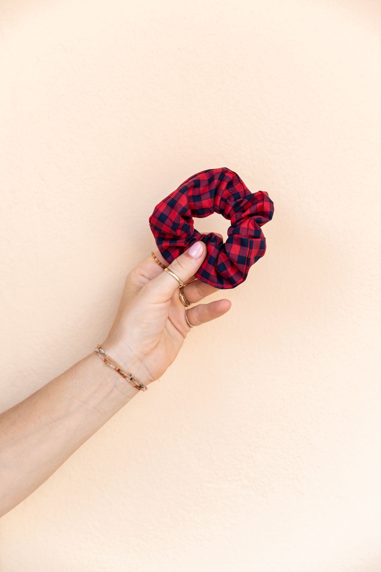 Scrunchie - MEDINA cotton - marine/red - collab zürich