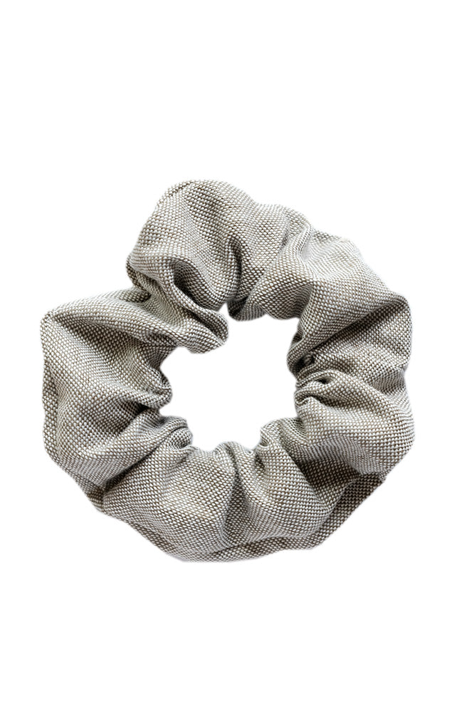scrunchie - MEDINA linen - grey - collab zürich