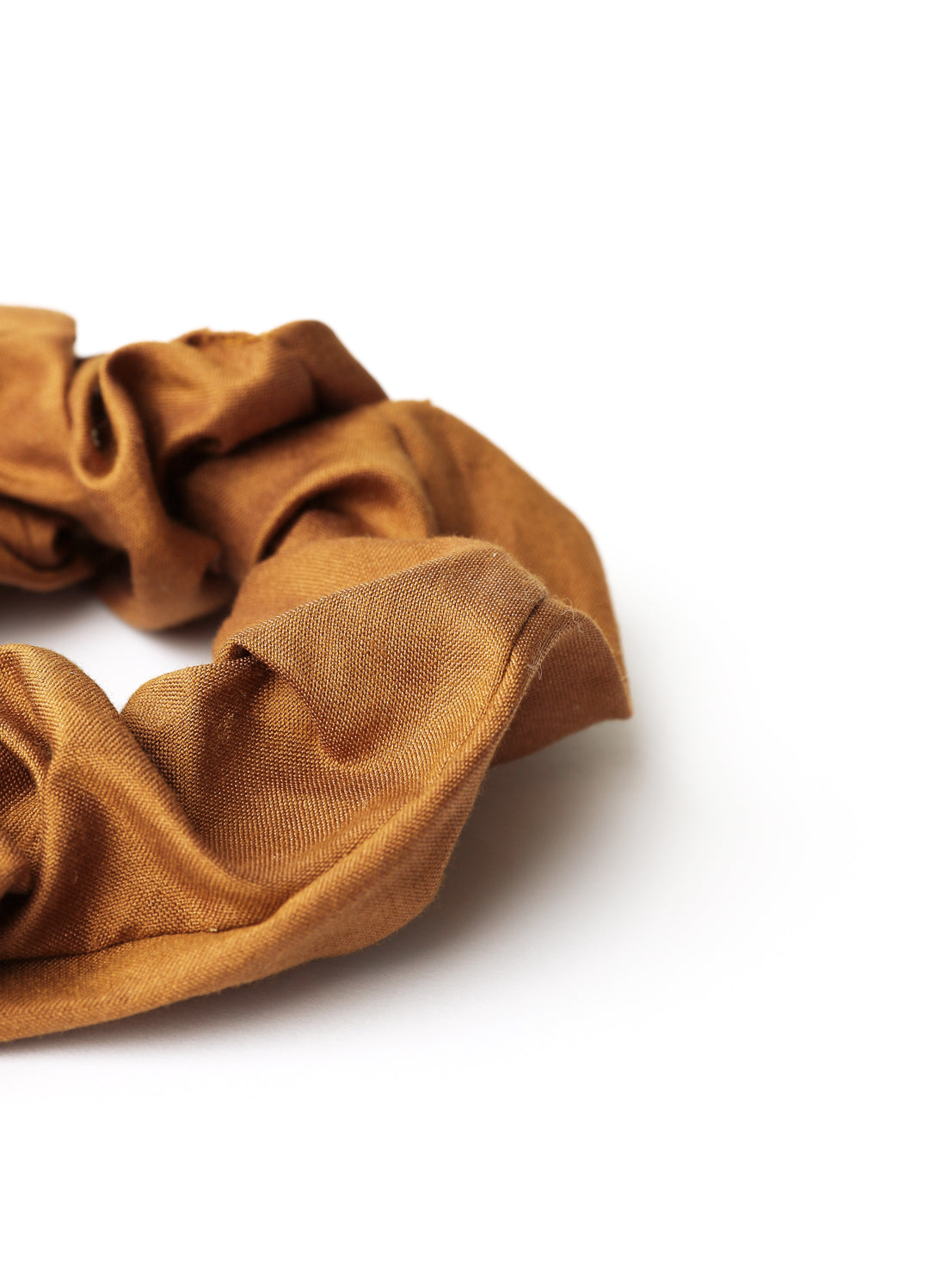 Scrunchie - MEDINA silk - cognac - collab zürich