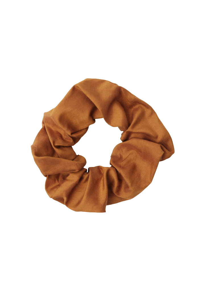 Scrunchie - MEDINA silk - cognac - collab zürich