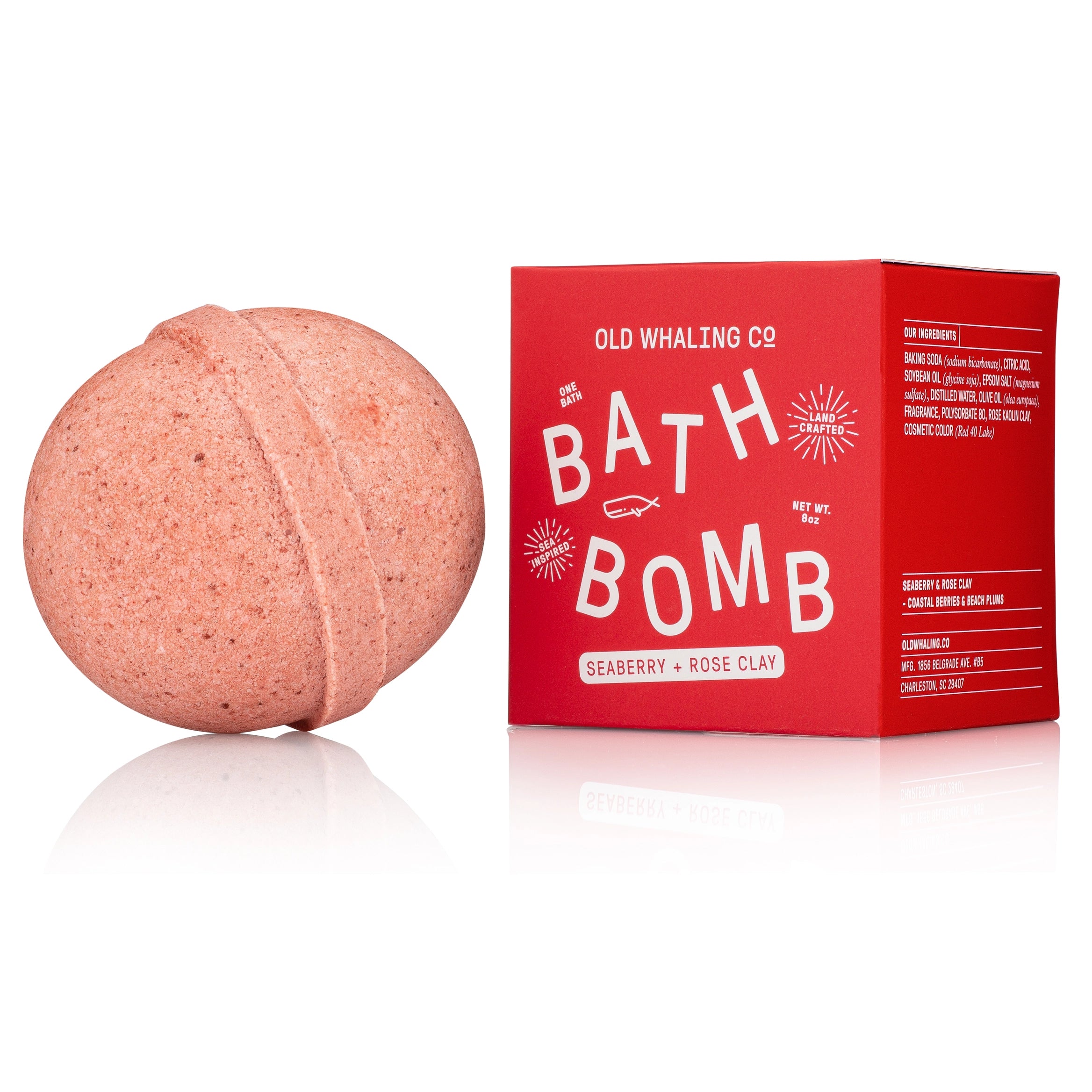 bath bomb - seaberry & rose clay - collab zürich