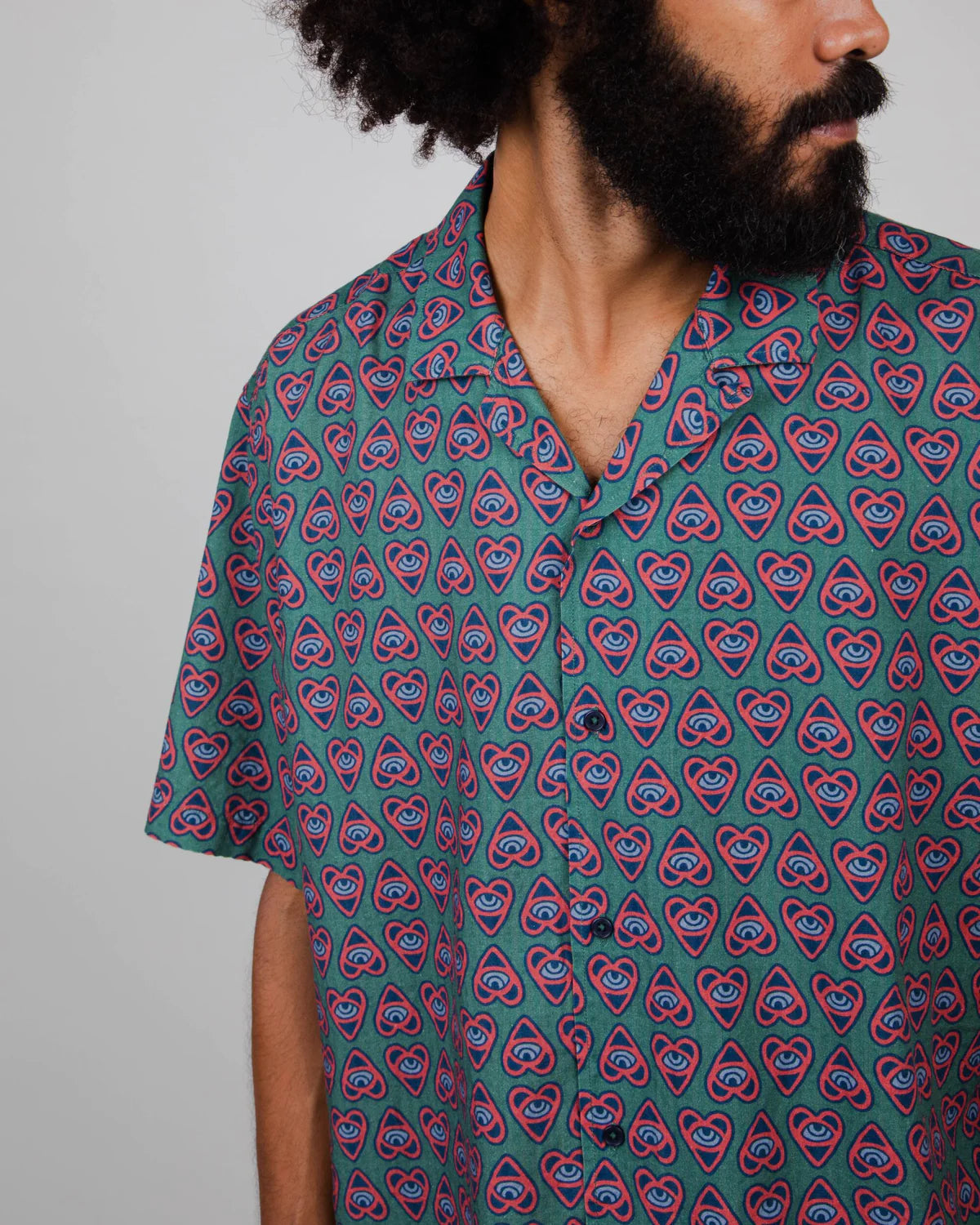bowling shirt - asis percales heart - collab zürich