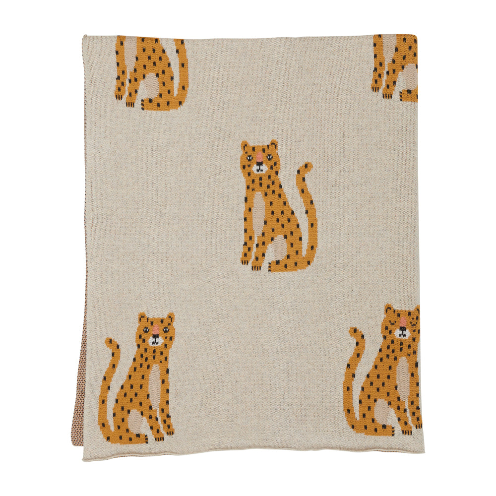 blanket - sitting leopard - collab zürich