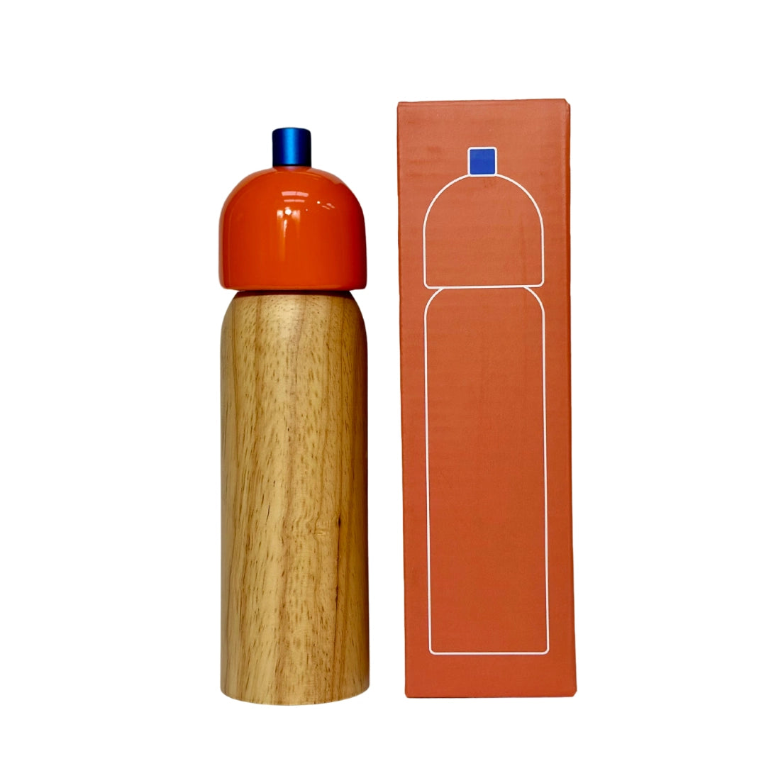 Salt / Pepper Grinder - Orange & Blue - collab zürich