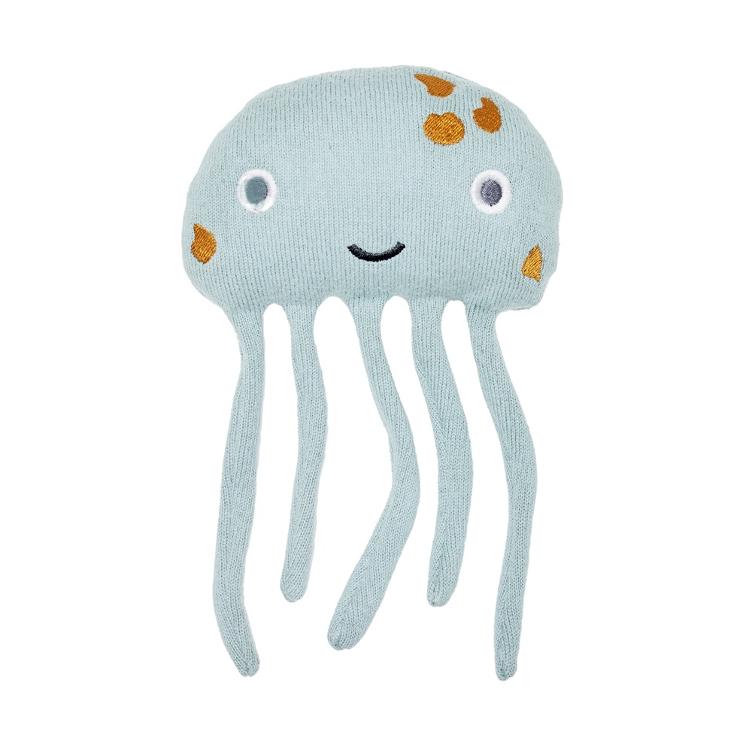 rattle - smiling jellyfish - blue - collab zürich