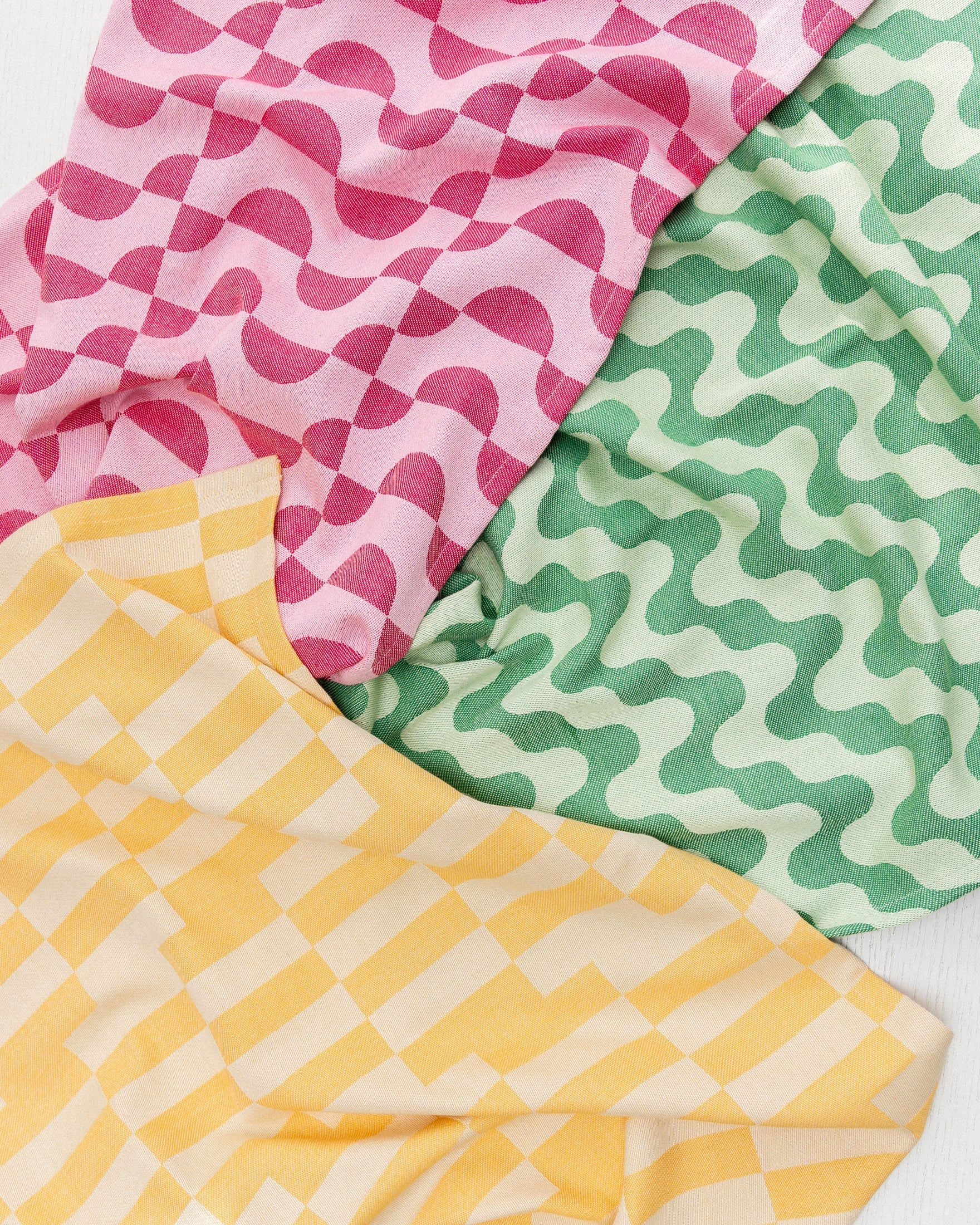 tea towel - graphic - yellow - collab zürich